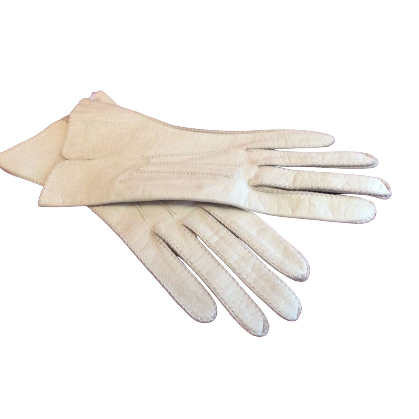 Vintage Leather Gloves Small / Beige / Mod