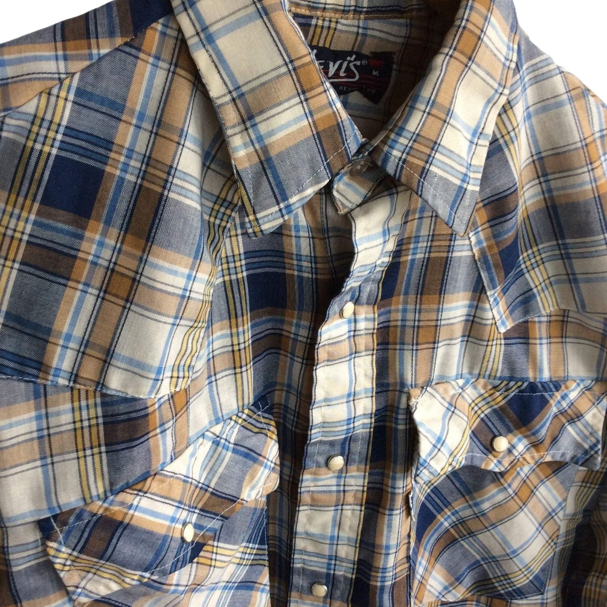 Vintage Levi's Plaid Shirt Small / Blue / Vintage 1990s