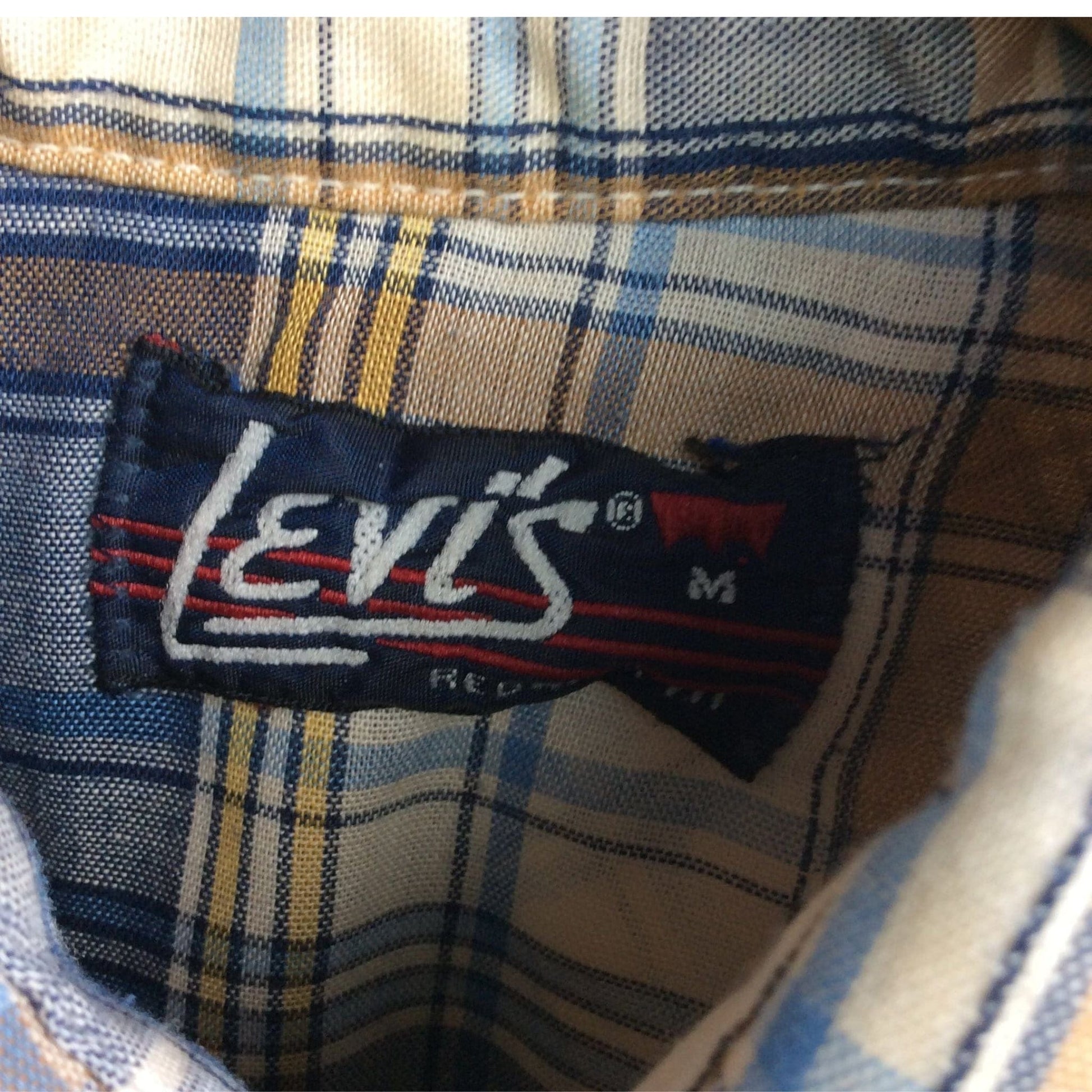 Vintage Levi's Plaid Shirt Small / Blue / Vintage 1990s