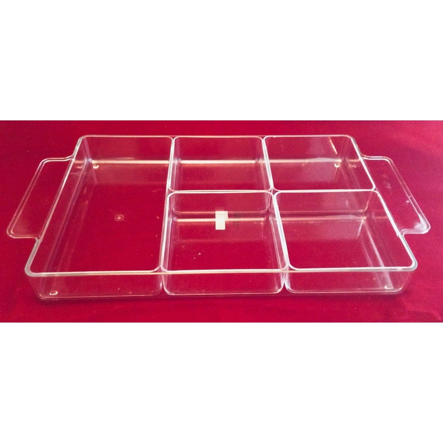 Vintage Lucite Serving Tray Lucite / Clear / Vintage 1950s