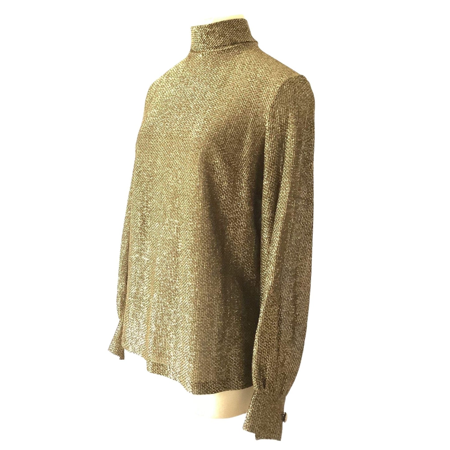 Vintage Metallic Gold Top Small / Gold / Vintage 1960s