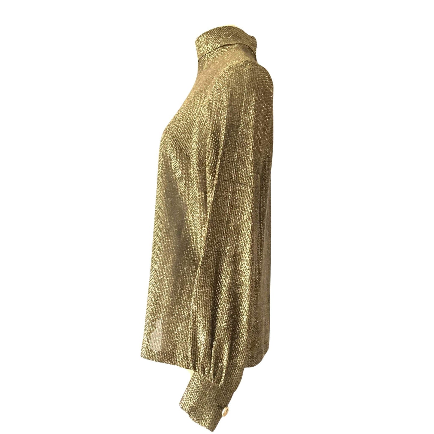 Vintage Metallic Gold Top Small / Gold / Vintage 1960s