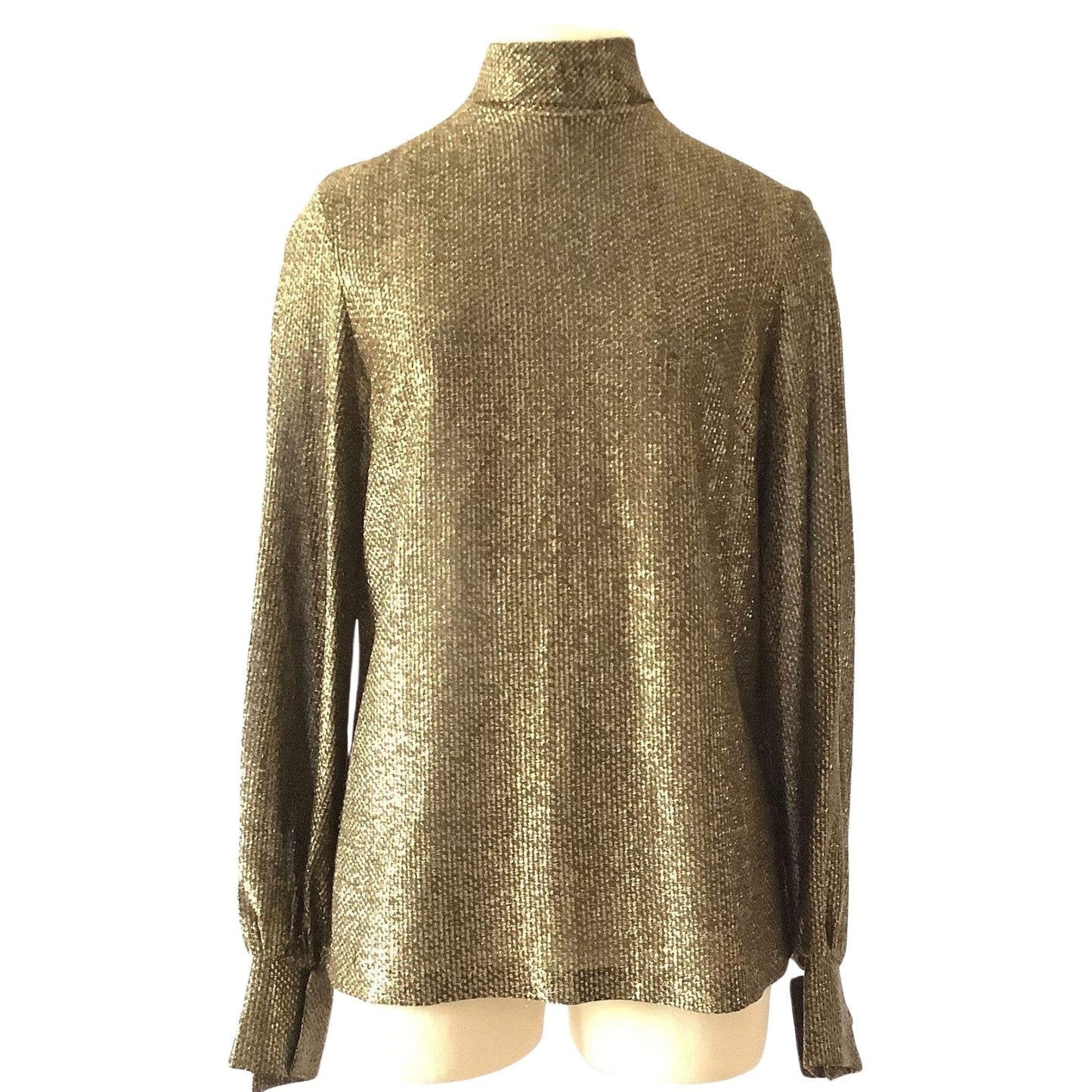 Vintage Metallic Gold Top Small / Gold / Vintage 1960s