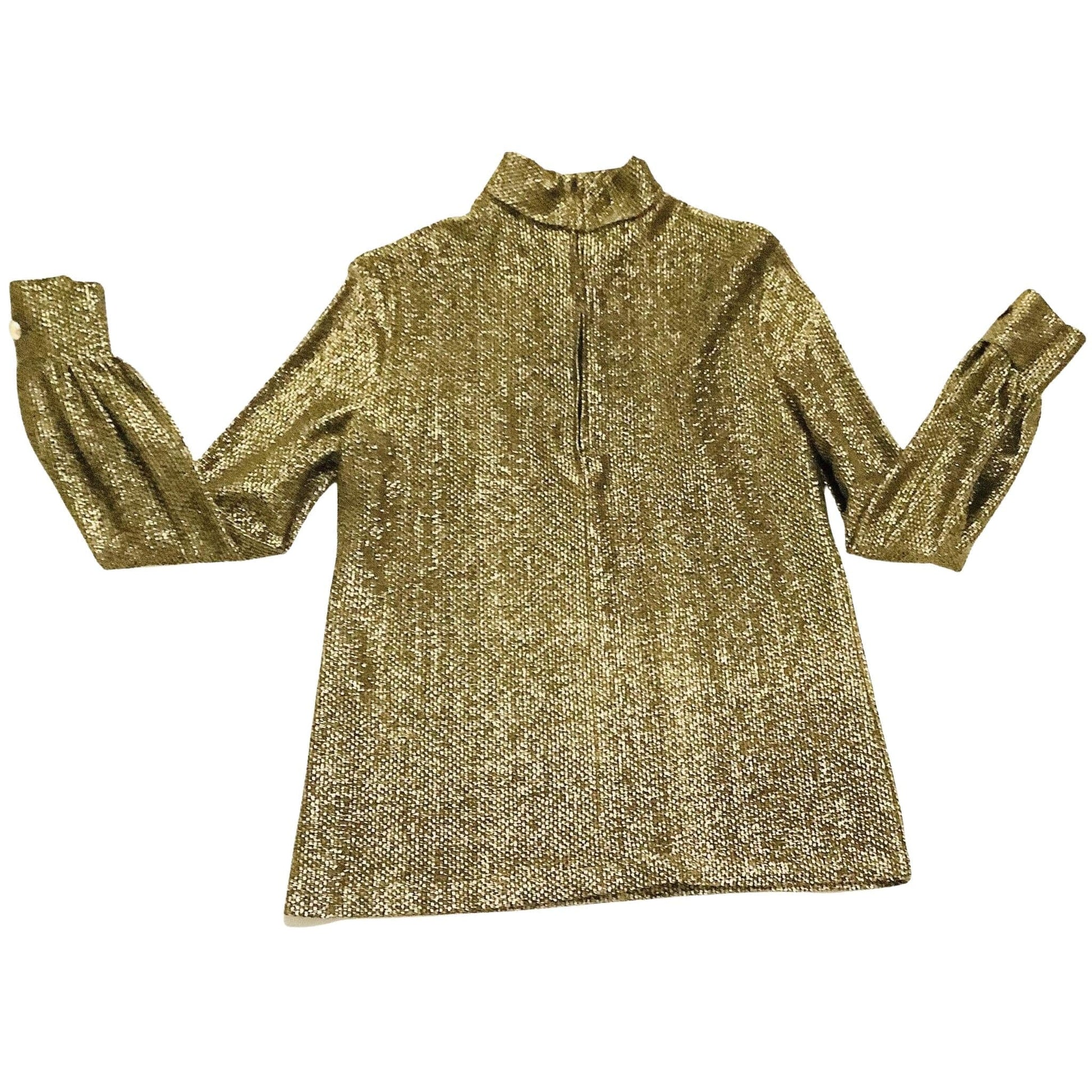 Vintage Metallic Gold Top Small / Gold / Vintage 1960s