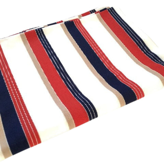 Vintage Nautical Fabric Multi / Polyester / Stripes