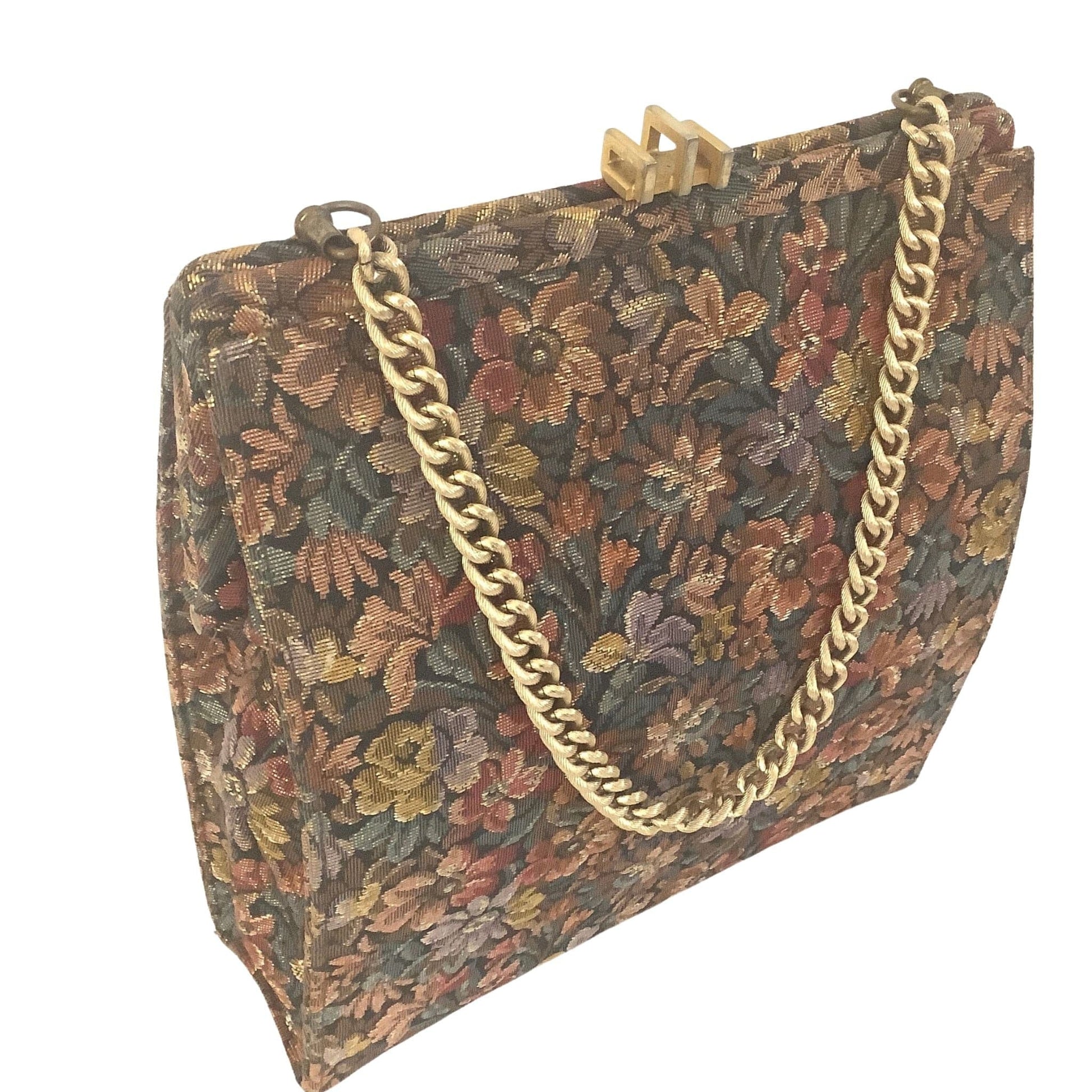 Vintage Palizzio Purse Multi / Tapestry / Vintage 1950s