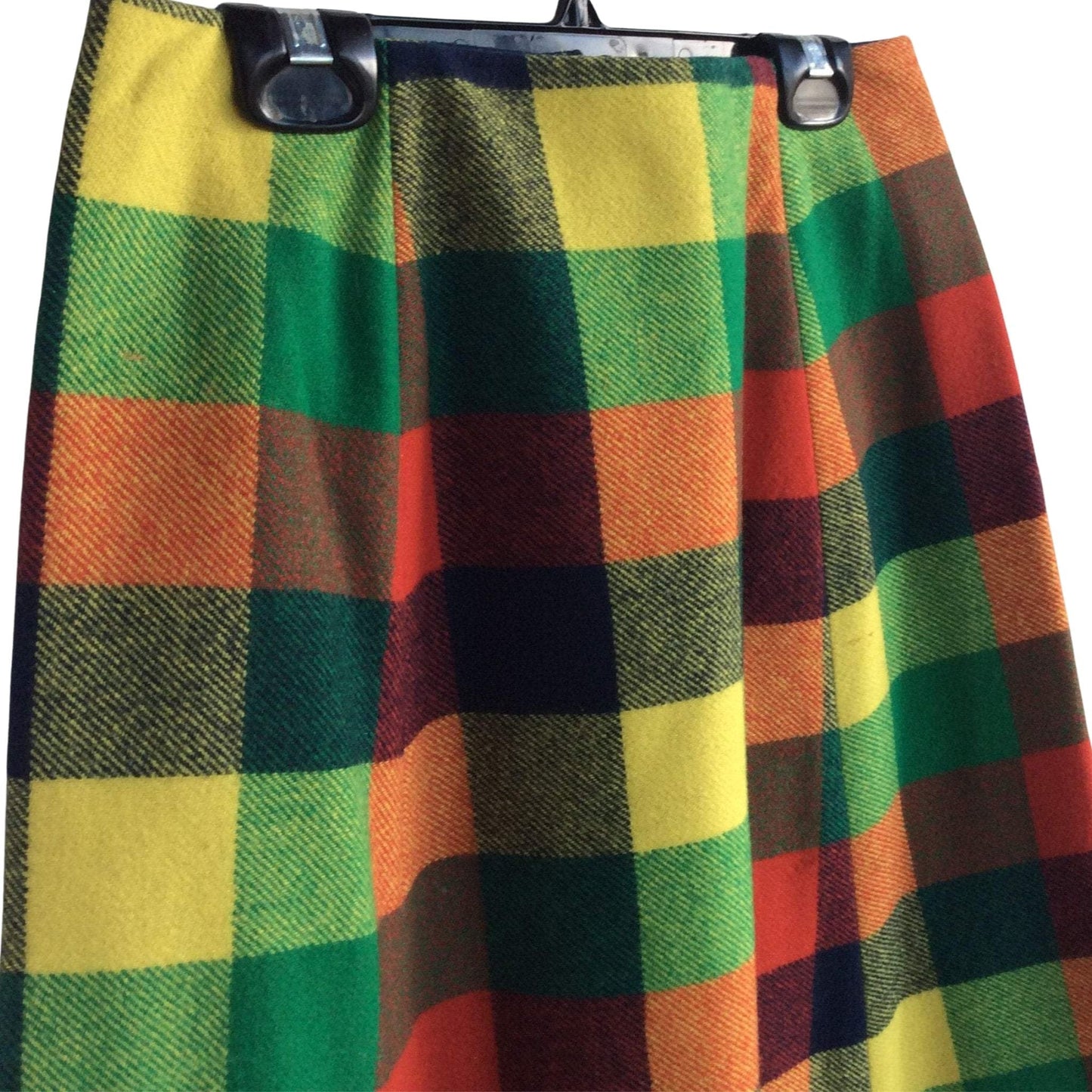 Vintage Plaid Maxi Skirt Small / Multi / Vintage 1960s