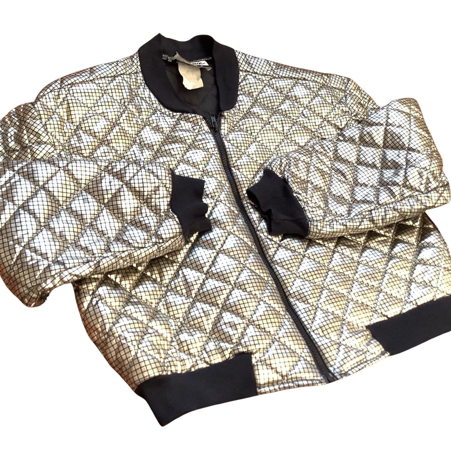 Vintage Quilted Gold Jacket Small / Gold / Vintage 1980s