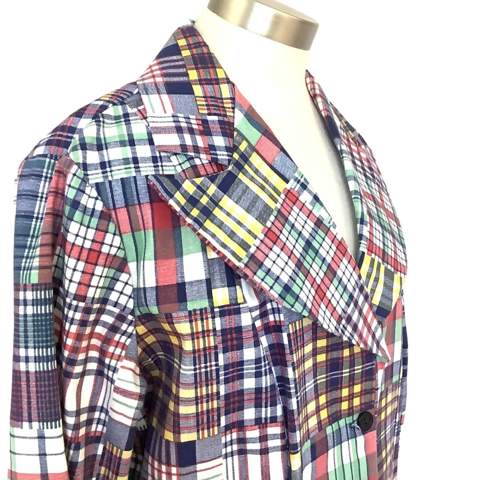 Vintage Sears Plaid Blazer Large / Multi / Vintage 1980s