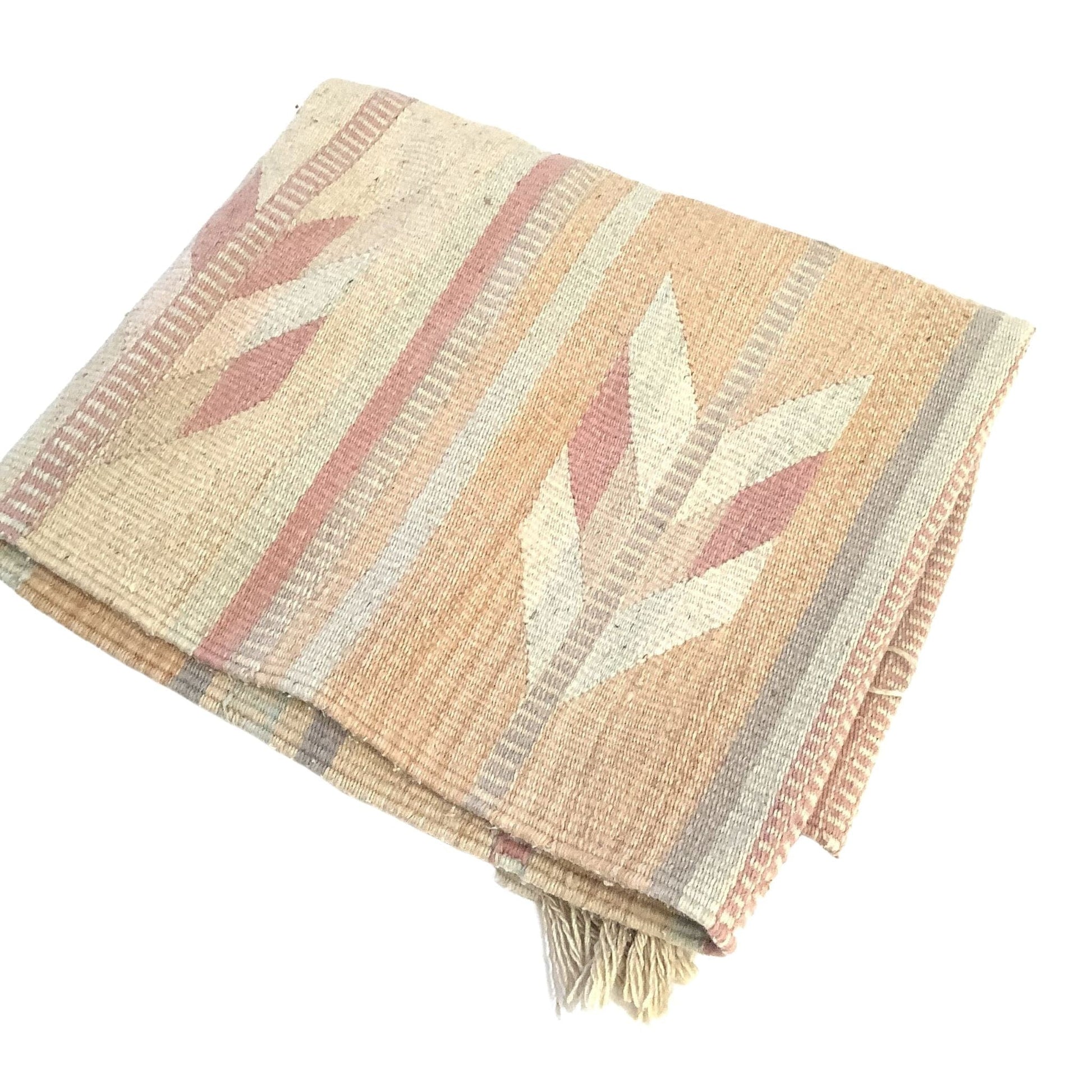 Vintage Serape Area Rug Multi / Wool / Vintage 1970s