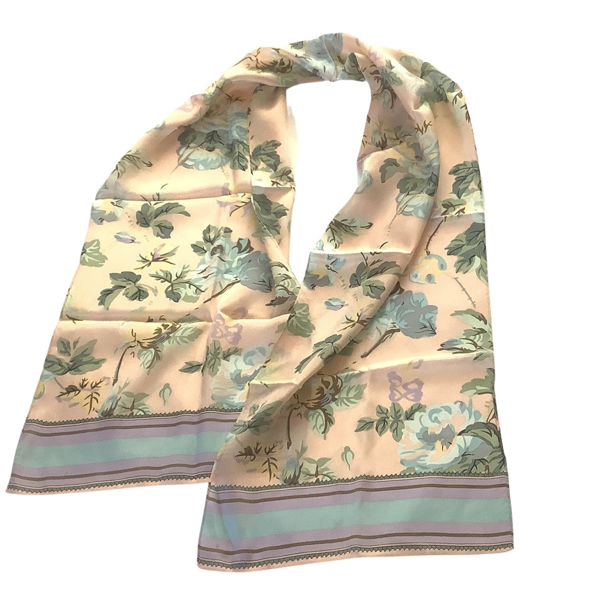 Vintage Silk Scarf Multi / Silk / Vintage 1960s