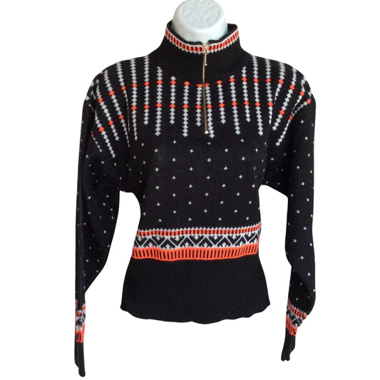 Vintage Ski Sweater Small / Multi / Vintage 1980s