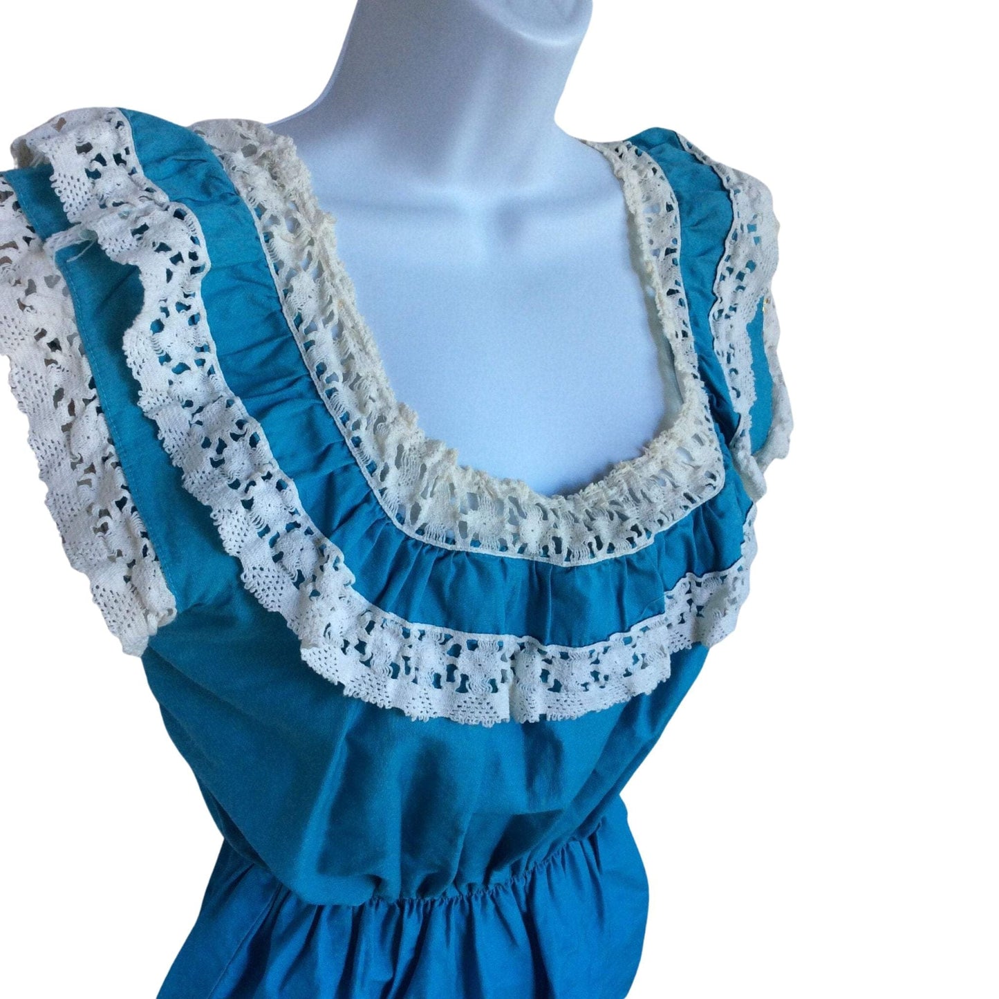 Vintage Square Dance Outfit Small / Blue / Vintage 1950s