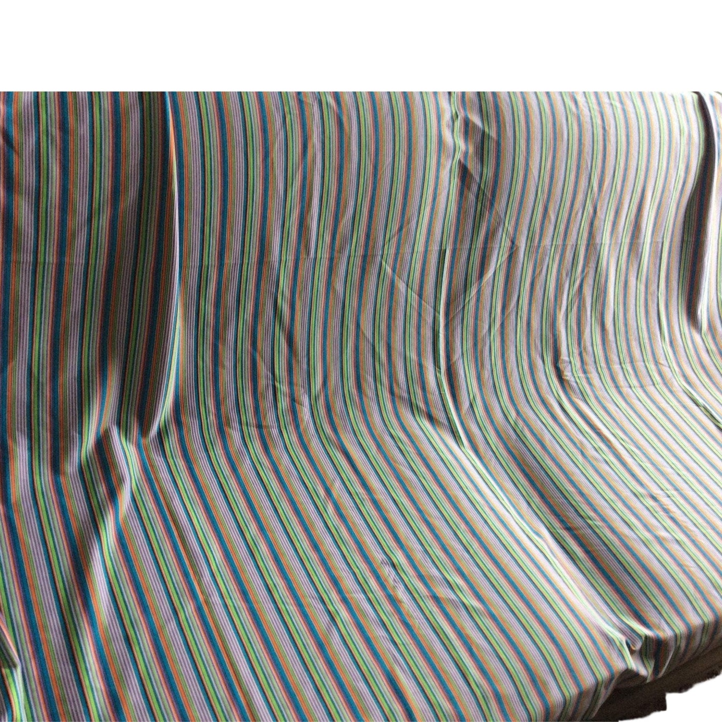 Vintage Striped Fabric Multi / Polyester / Vintage 1970s