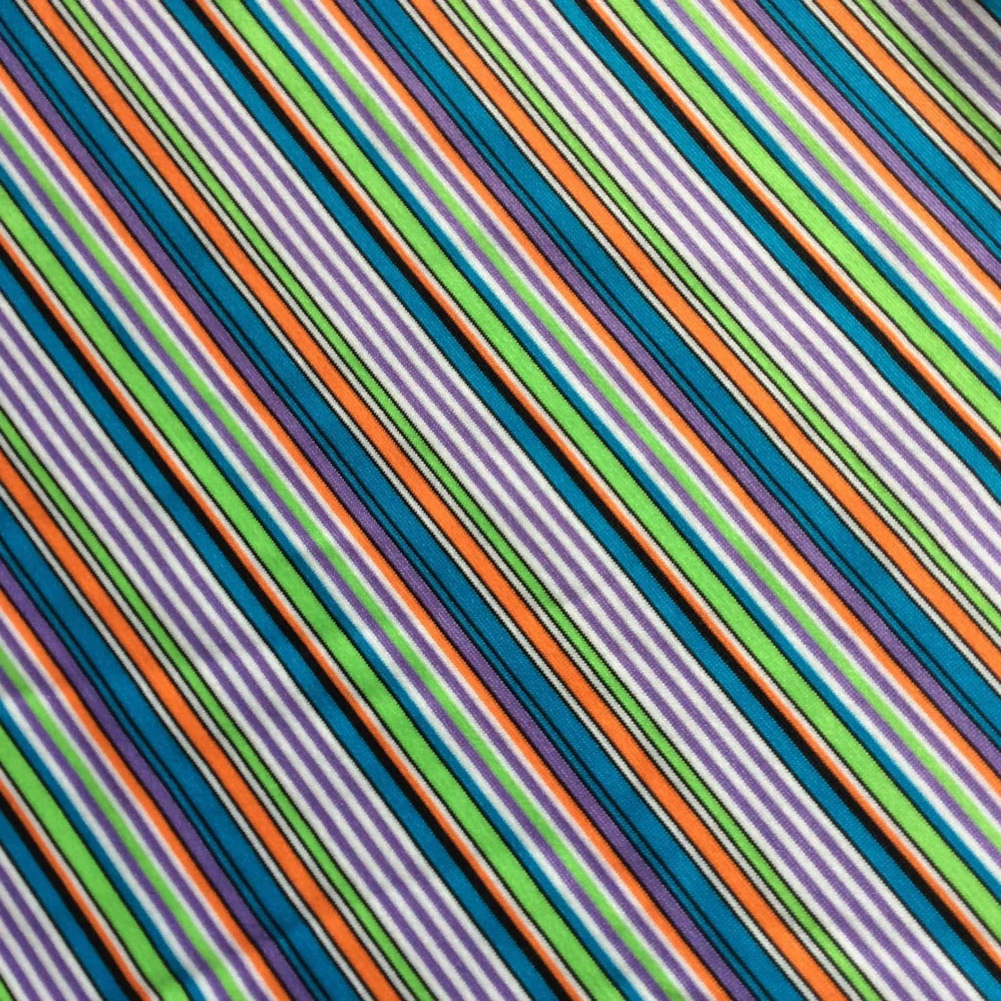 Vintage Striped Fabric Multi / Polyester / Vintage 1970s