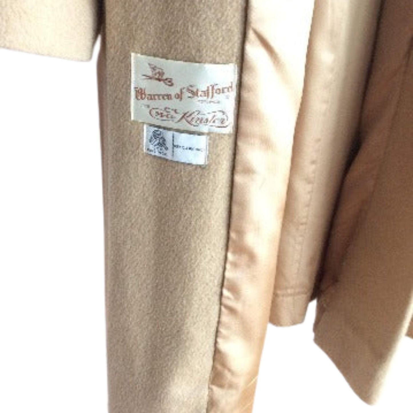 Vintage Tan Wool Coat Medium / Tan / Vintage 1980s