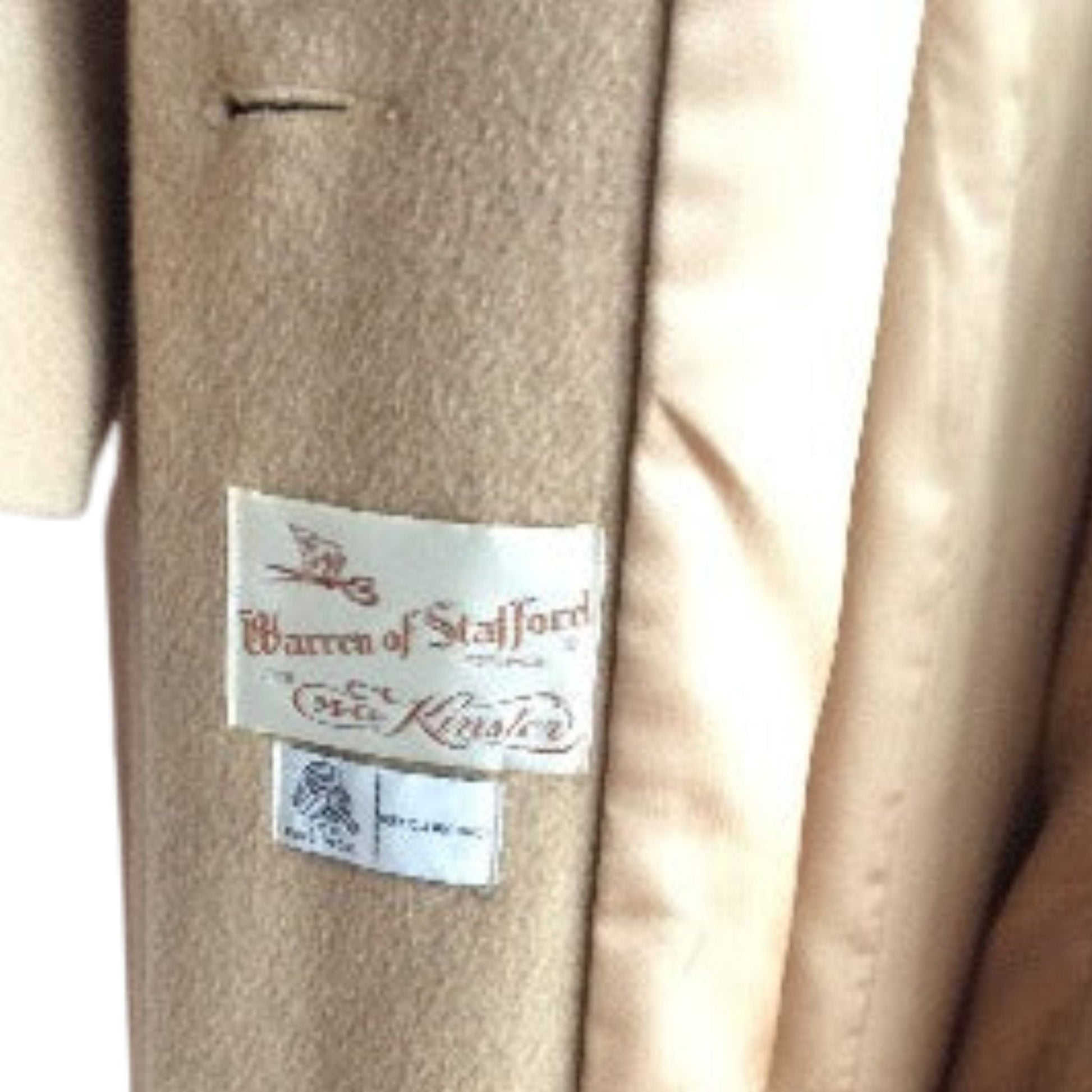 Vintage Tan Wool Coat Medium / Tan / Vintage 1980s