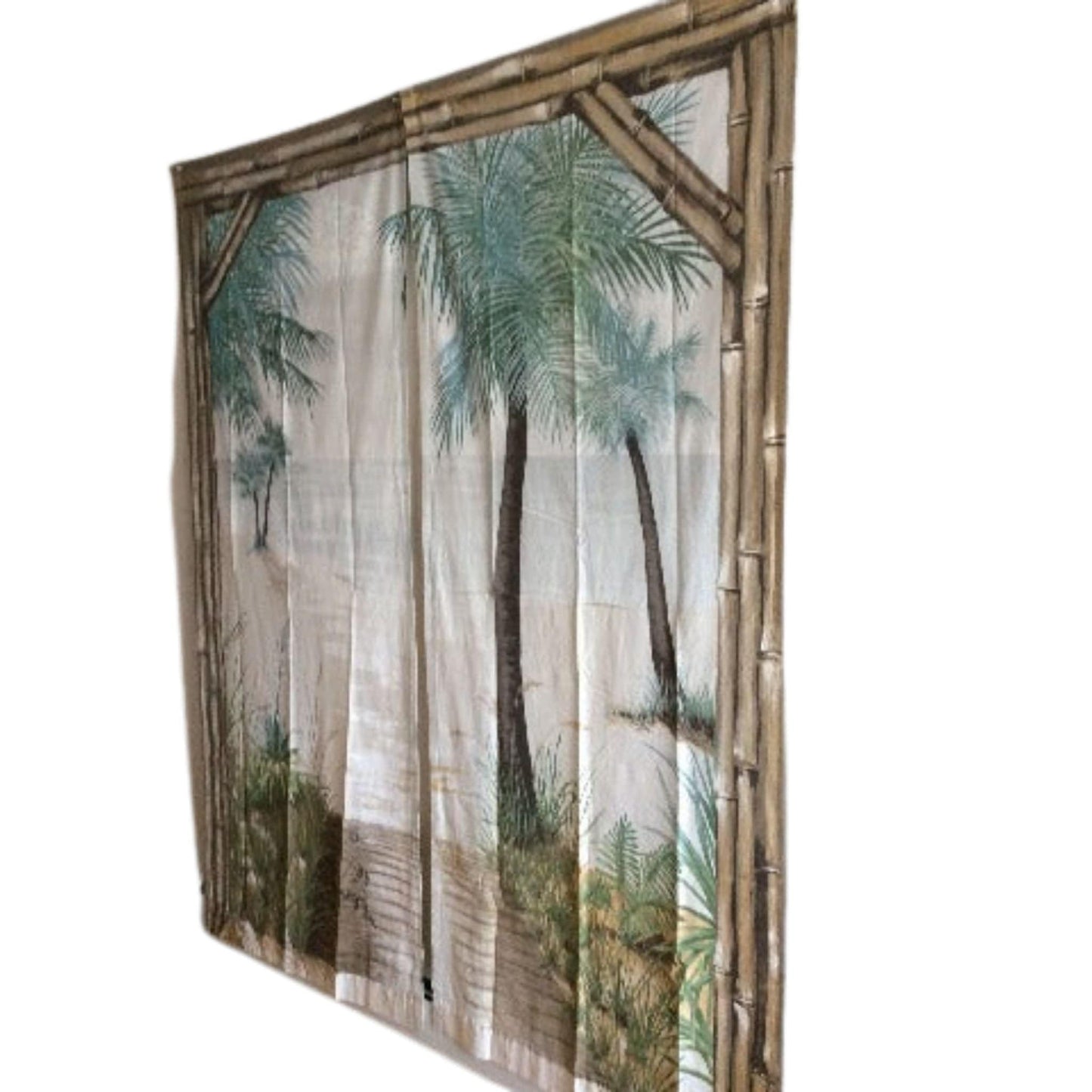 Vintage Tiki Curtains Multi / Cotton / Novelty