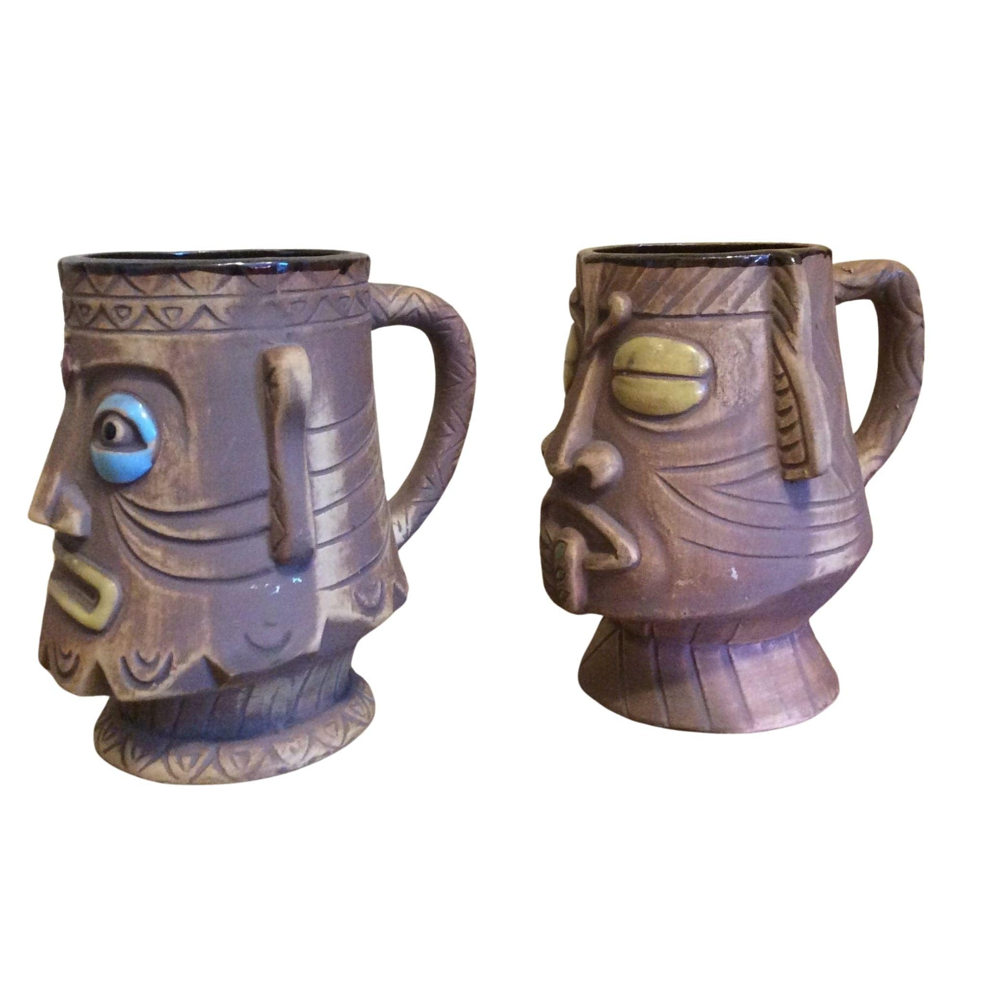 Vintage Tiki Mugs Multi / Ceramic / Vintage 1950s