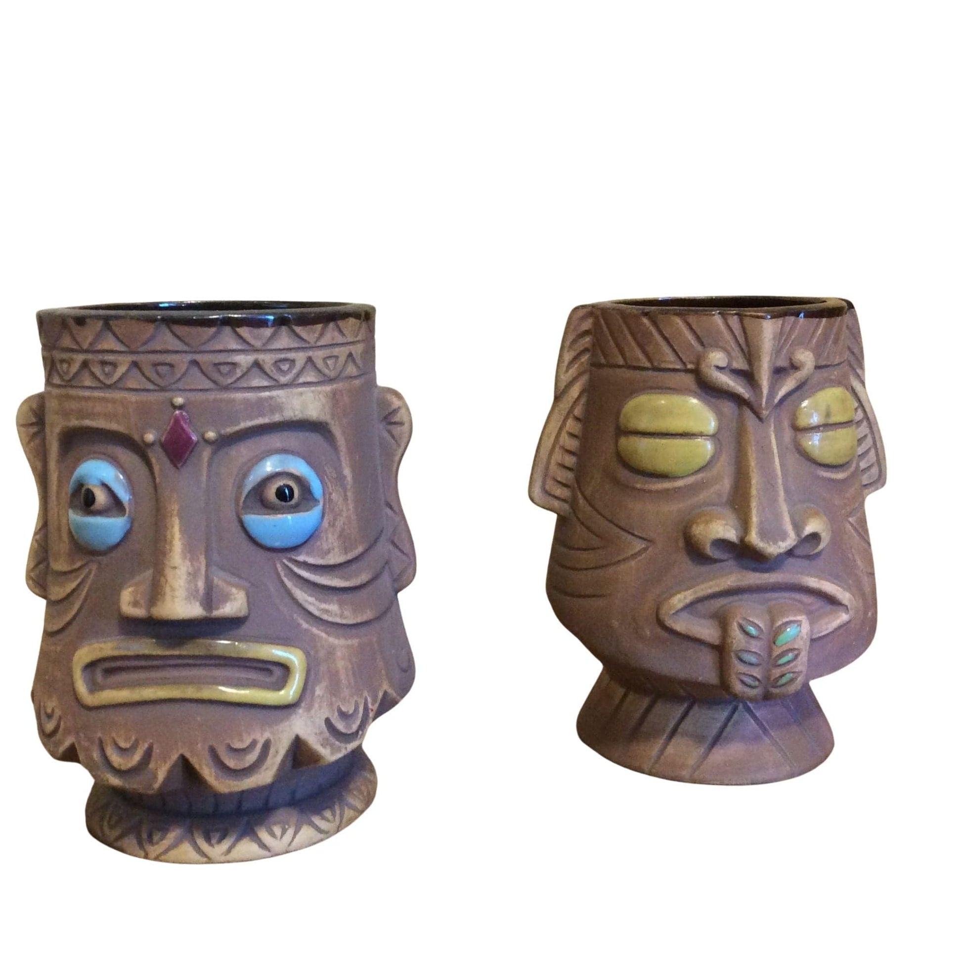 Vintage Tiki Mugs Multi / Ceramic / Vintage 1950s