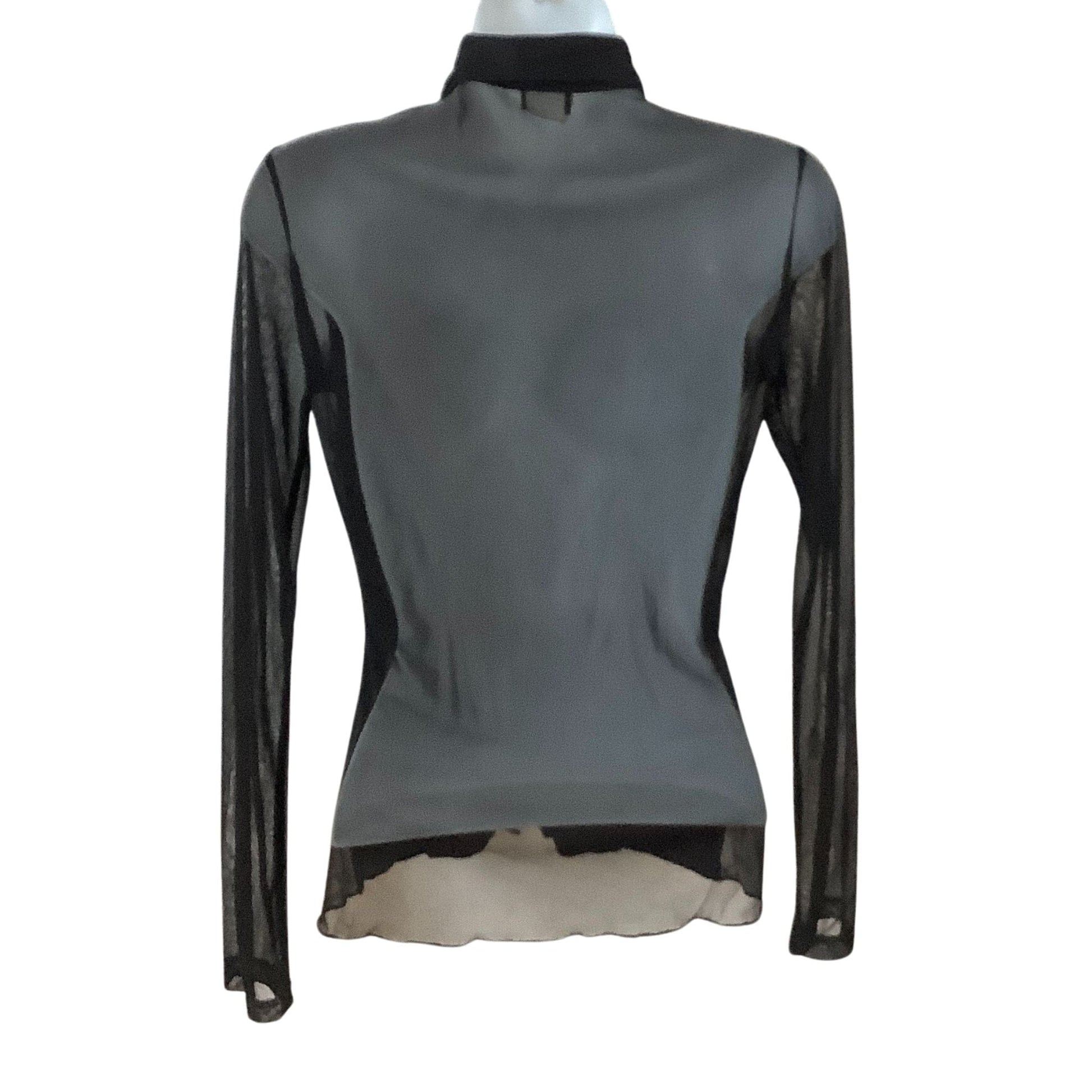 Black Transparent Blouse