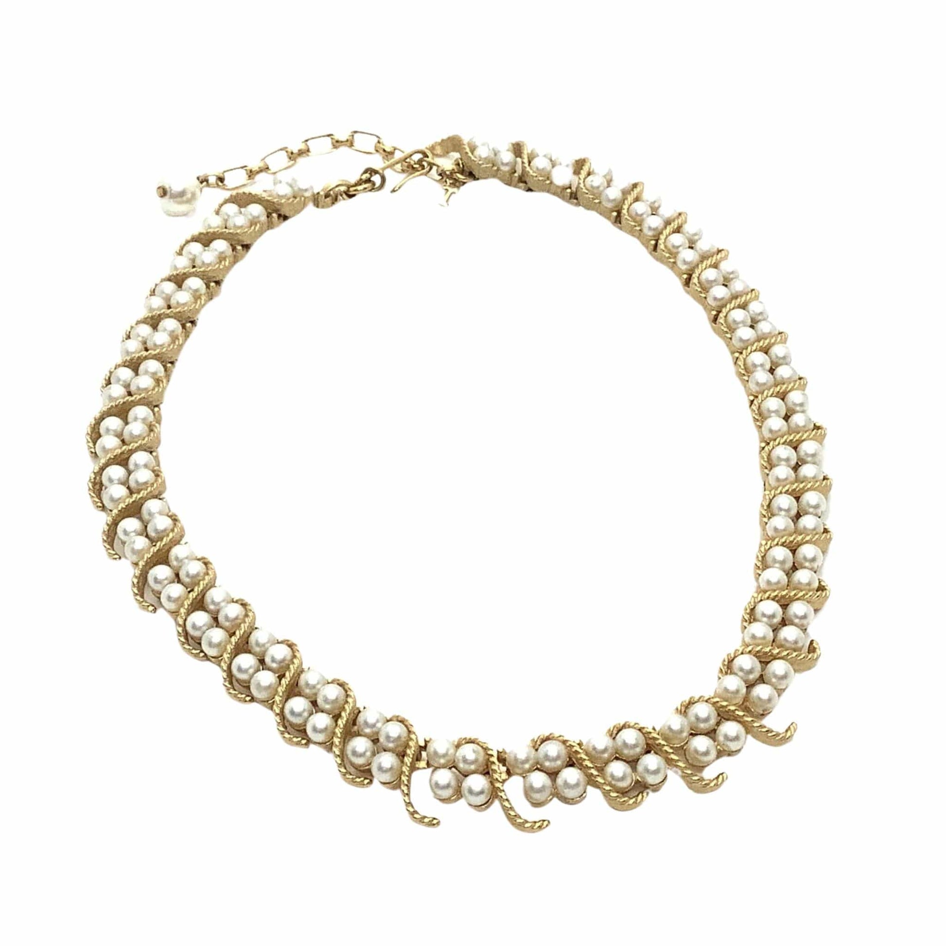 Vintage Trifari Necklace Gold / Mixed / Vintage 1950s