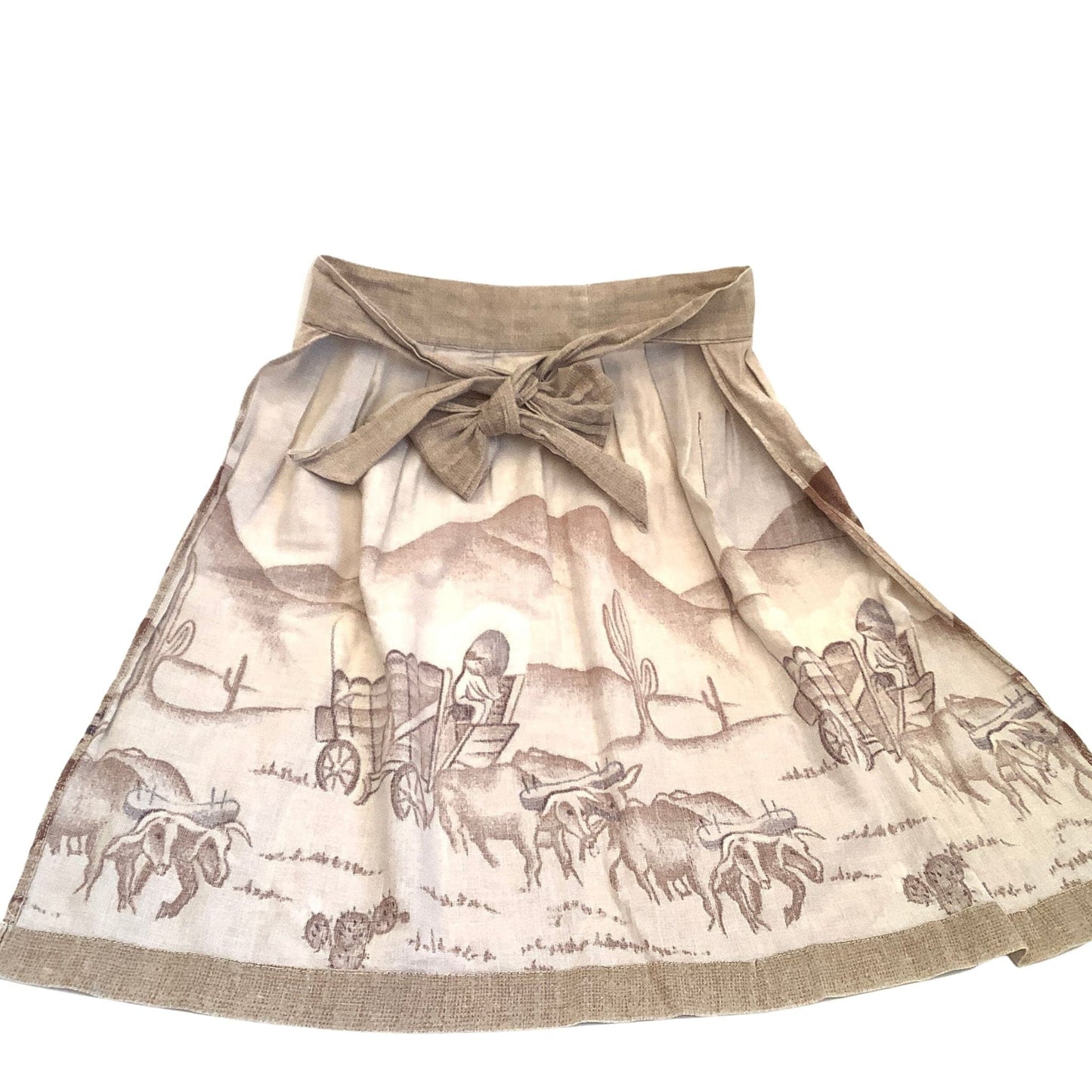 Vintage Western Apron Multi / Cotton / Vintage 1930s