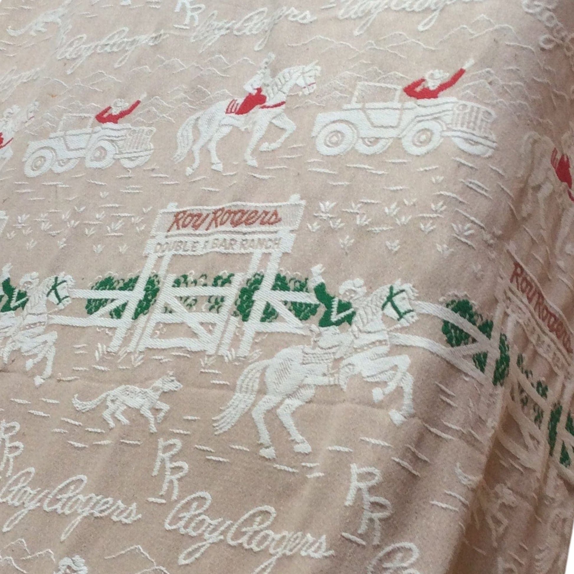 Vintage Western Bedspread Multi / Cotton / Vintage 1950s