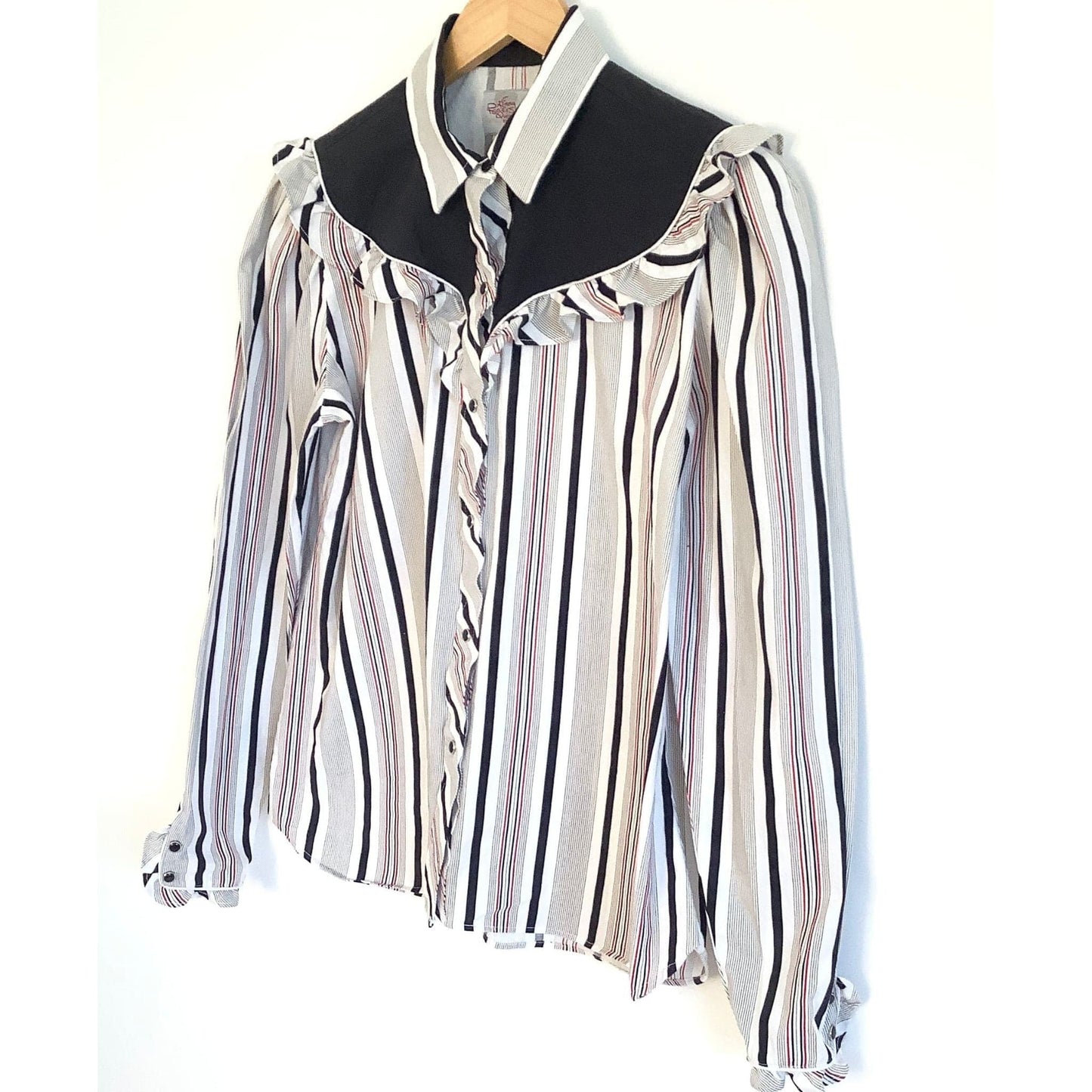 Vintage Western Blouse Small / Multi / Vintage 1980s