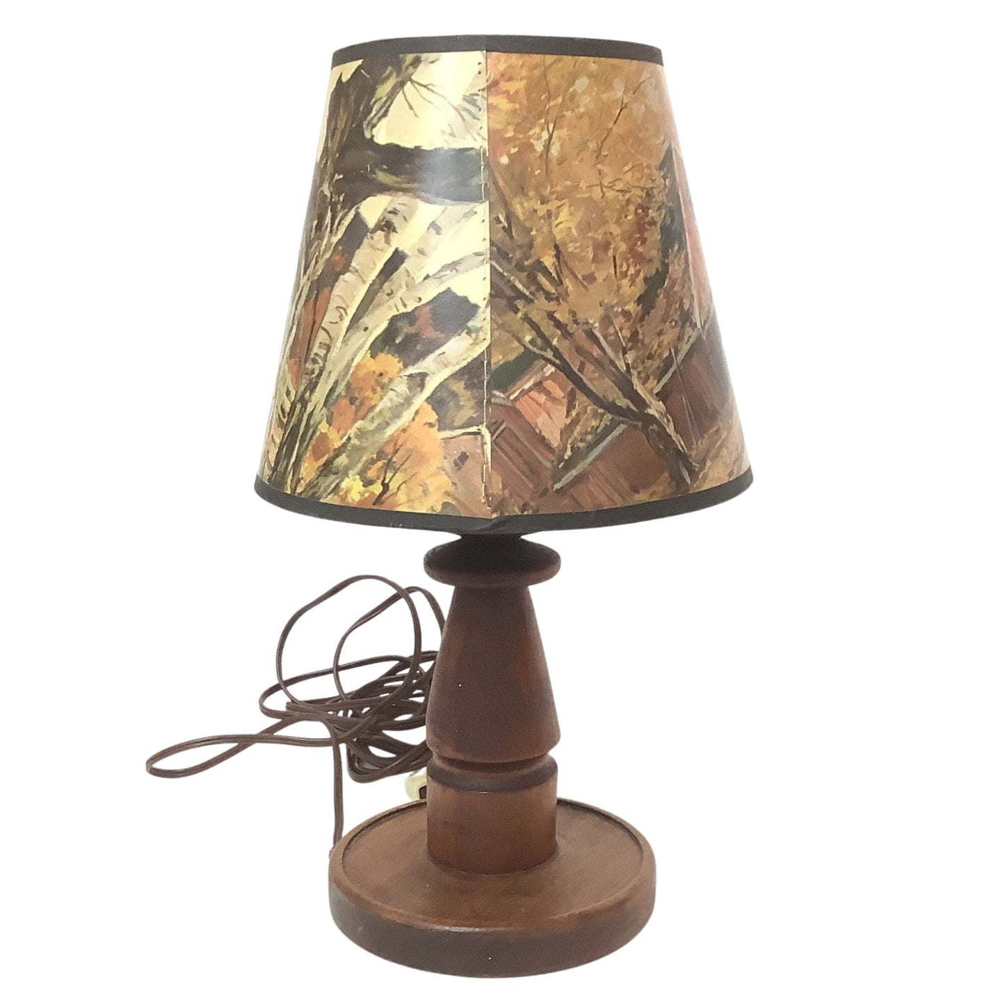 Vintage Western Lamp Multi / Wood / Vintage 1960s
