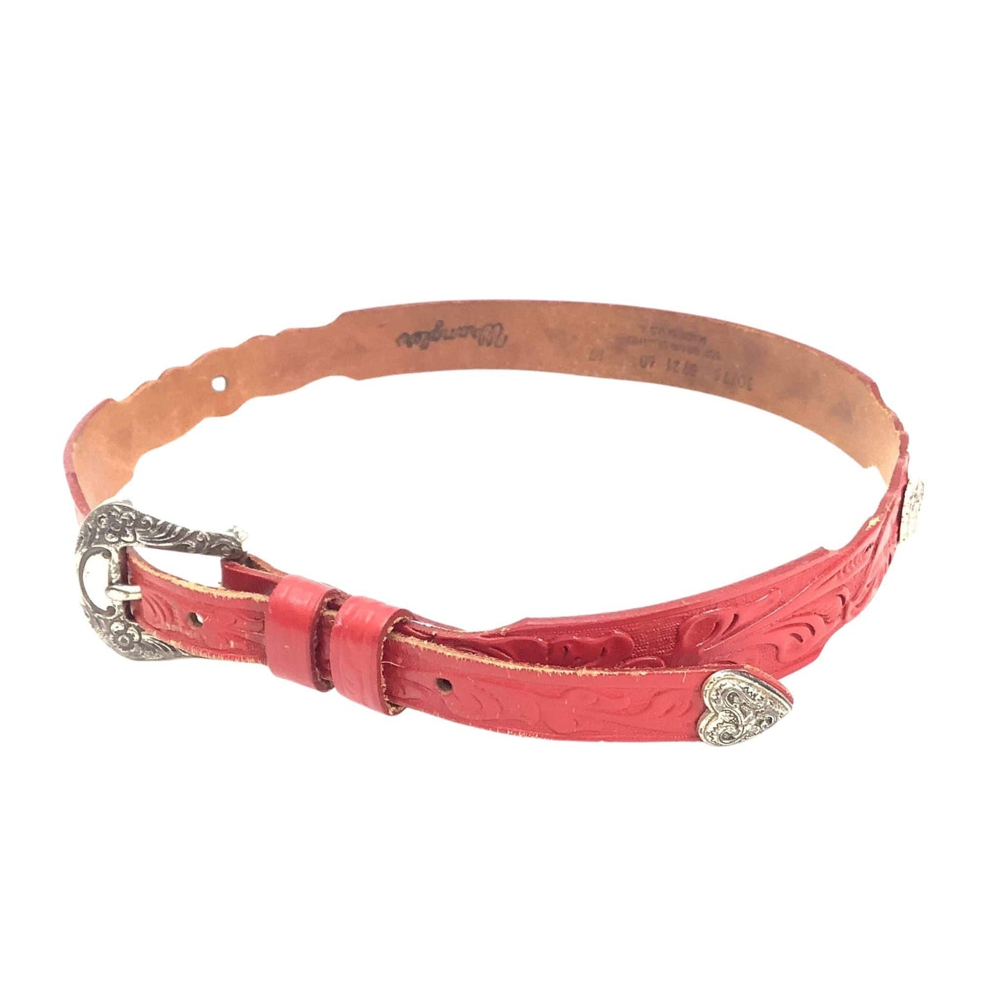 Vintage Wrangler Red Belt Small / Red / Vintage 1980s