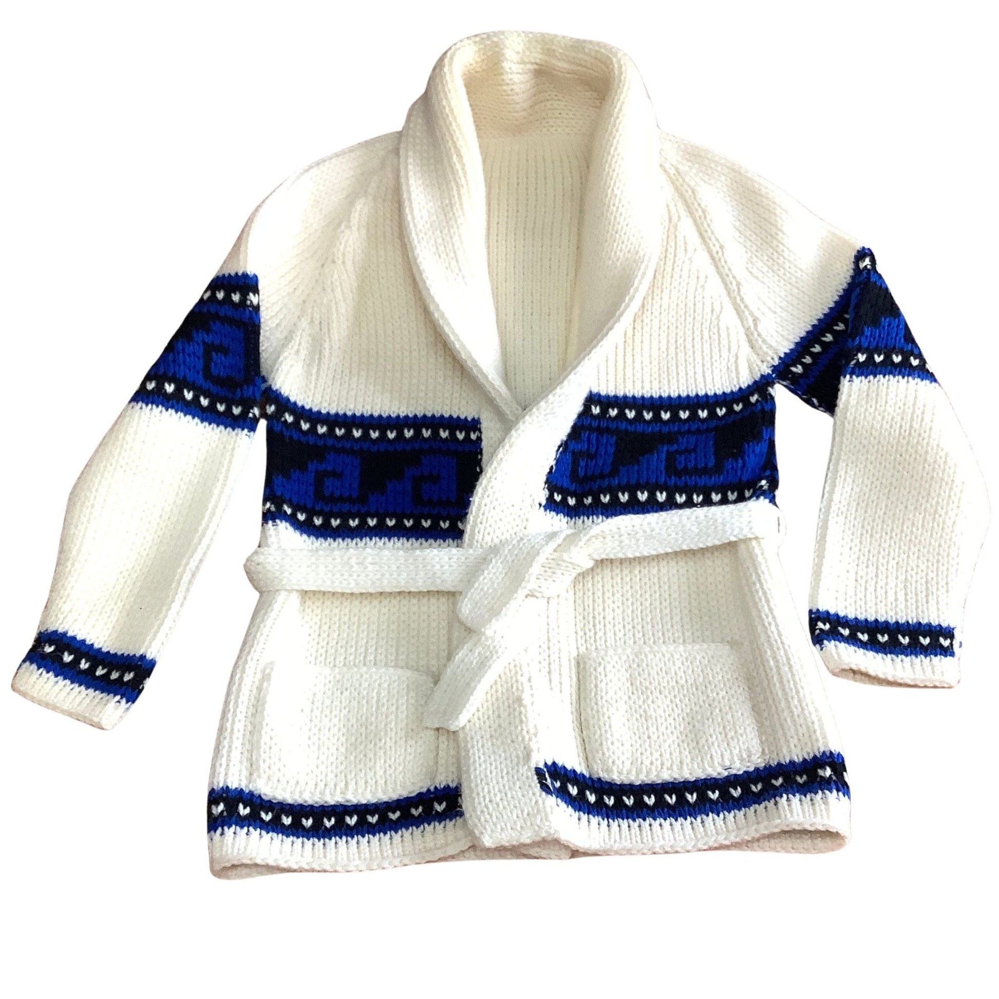 Vintage Wrap Belted Cardigan Small / Multi / Vintage 1980s