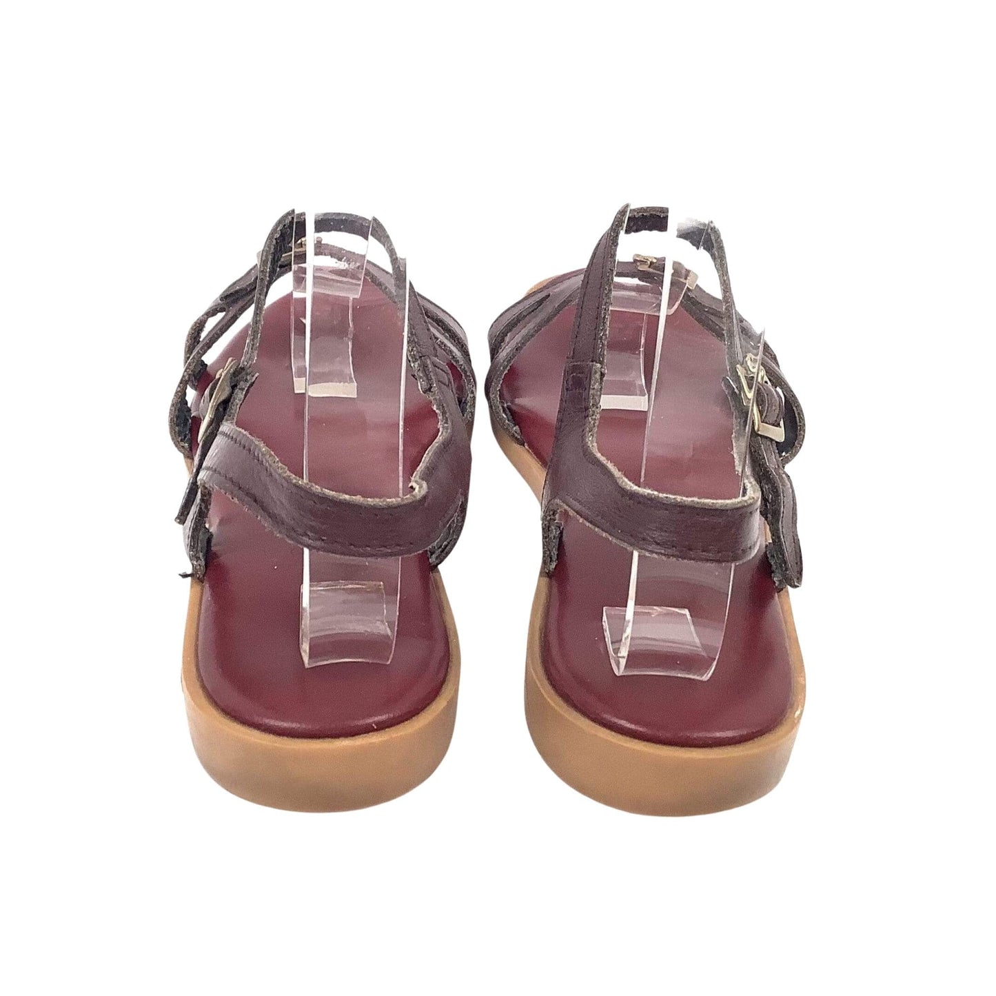 VTG Aigner Flat Sandals 10 / Burgundy / Vintage 1980s