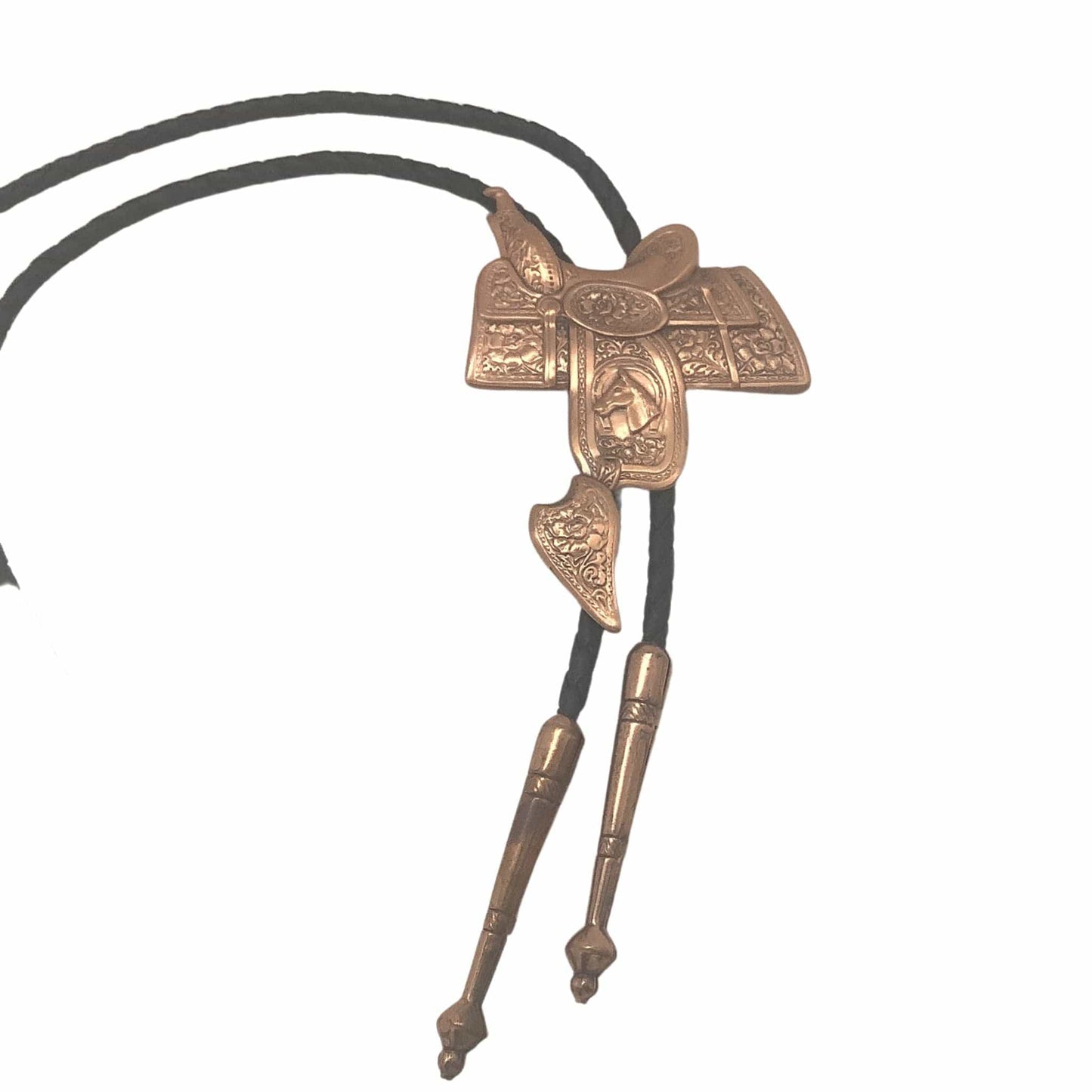 VTG Copper Saddle Bolo Tie Copper / Copper / Vintage 1980s