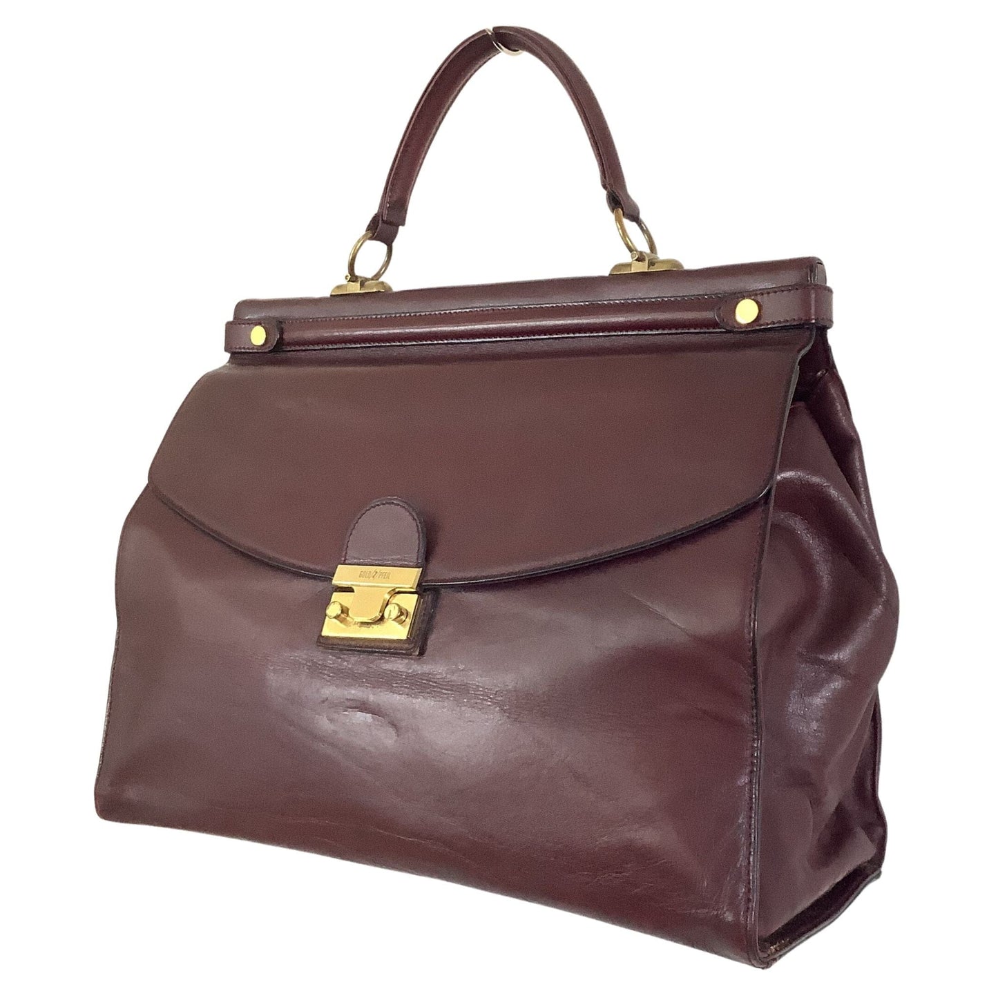 VTG Gold Pfeil Bag Burgundy / Leather / Vintage 1980s