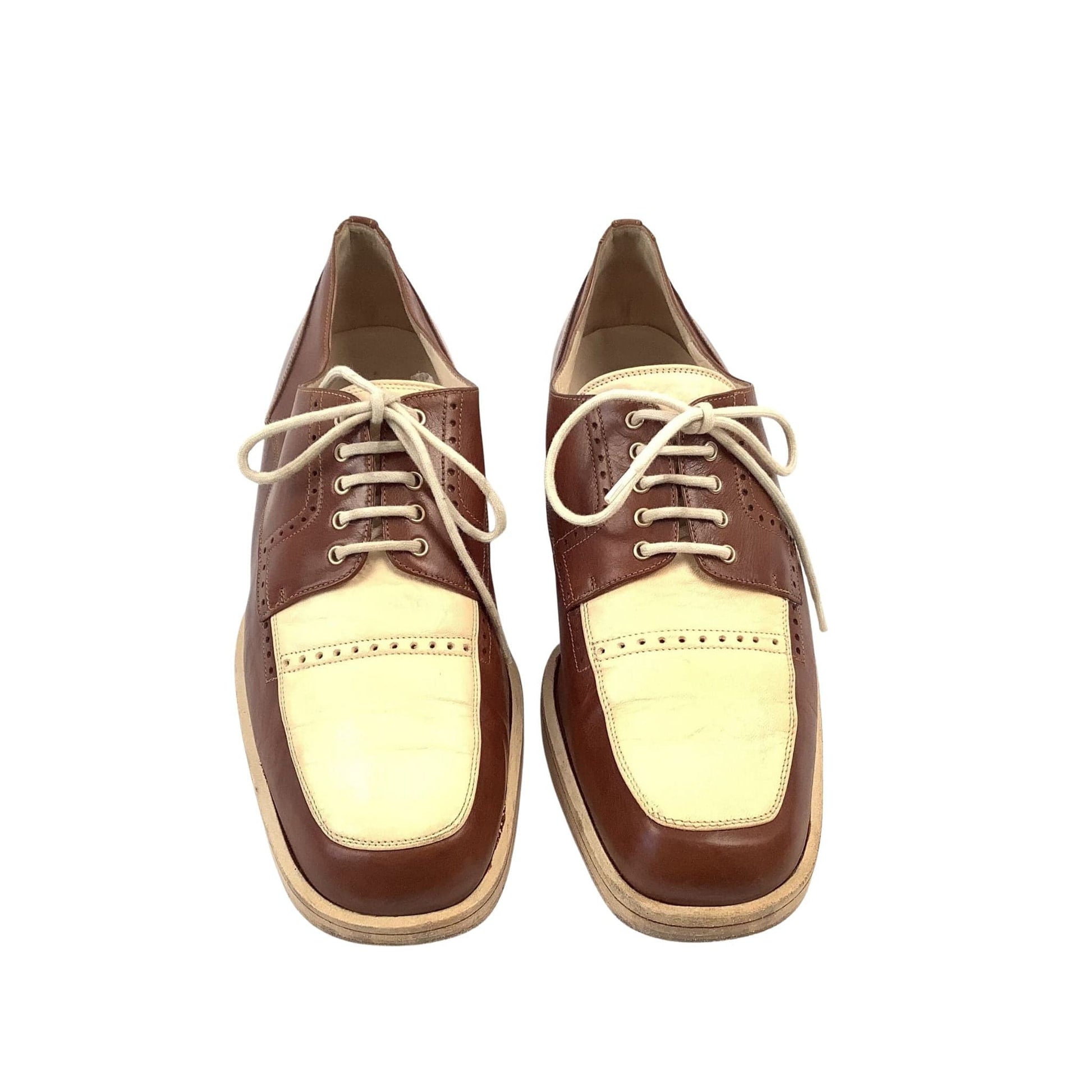 VTG Pollini Spectator Brogues 7 / Brown / Vintage 1990s