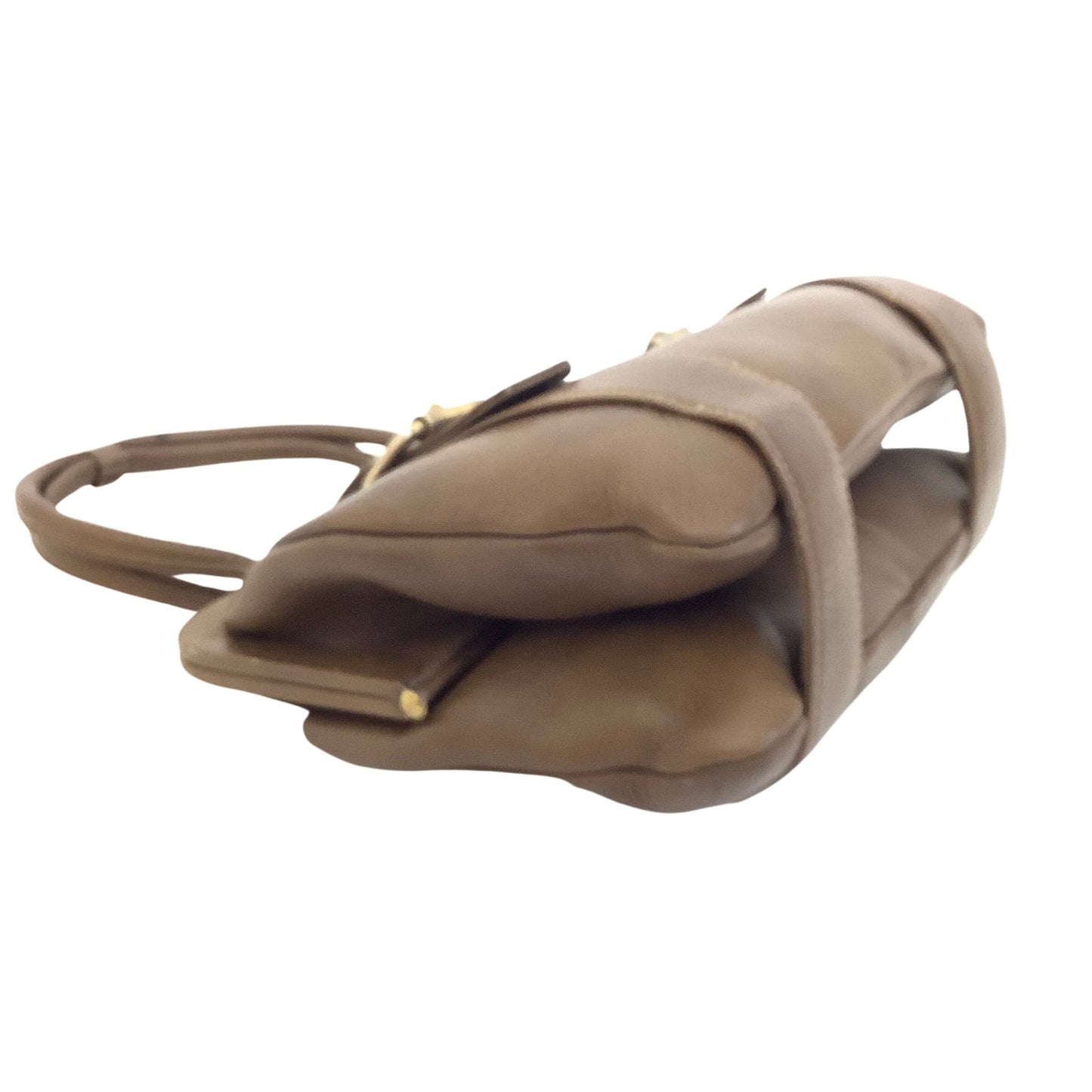 VTG School Style Satchel Bag Brown / Leather / Vintage 1980s