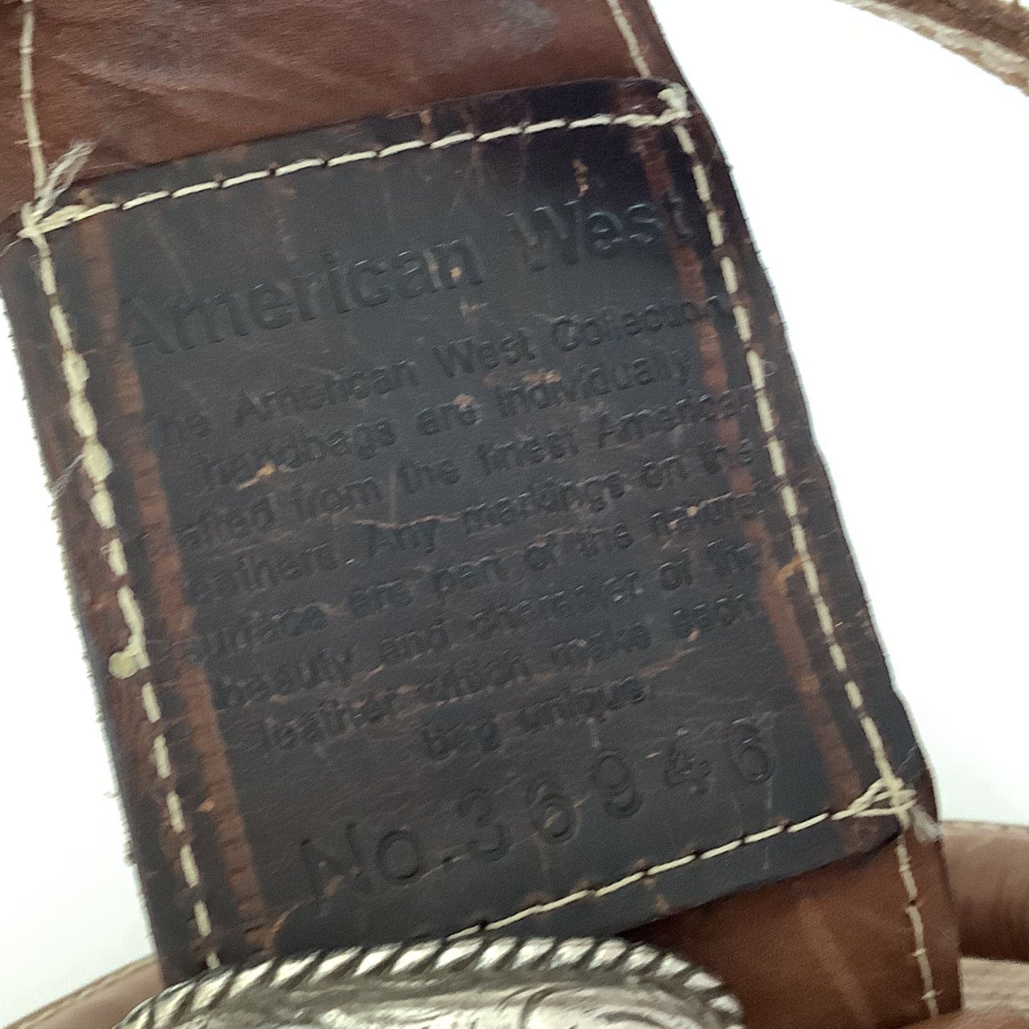 VTG Tooled Western Bag Tan / Leather / Vintage 1990s