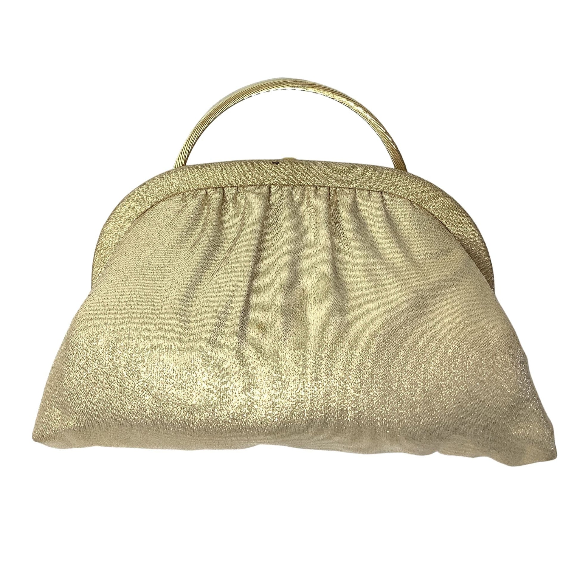 VTG Top Handle Lurex Bag Gold / Lurex / Vintage 1960s