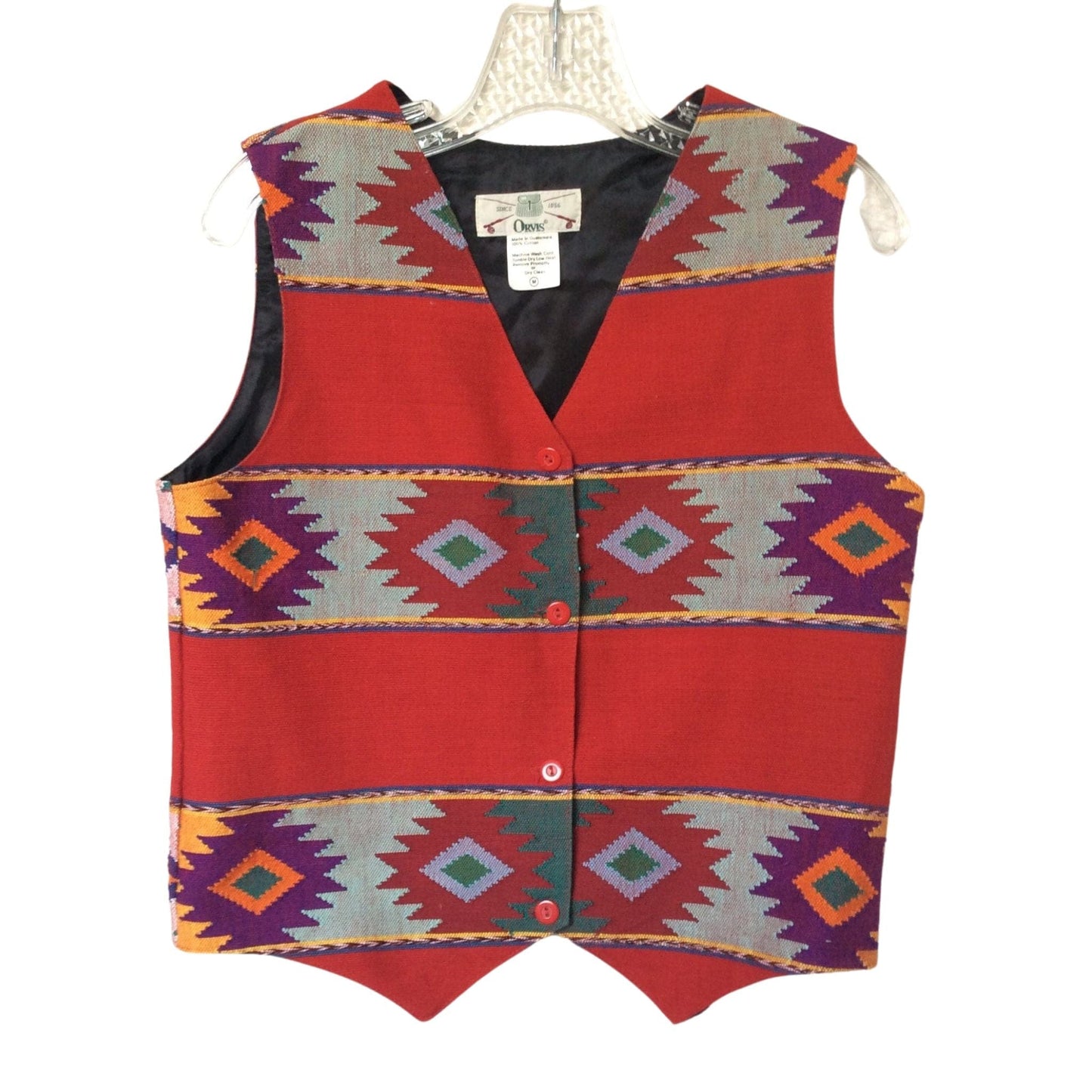 VTG Western Colorful Vest Medium / Multi / Vintage 1990s