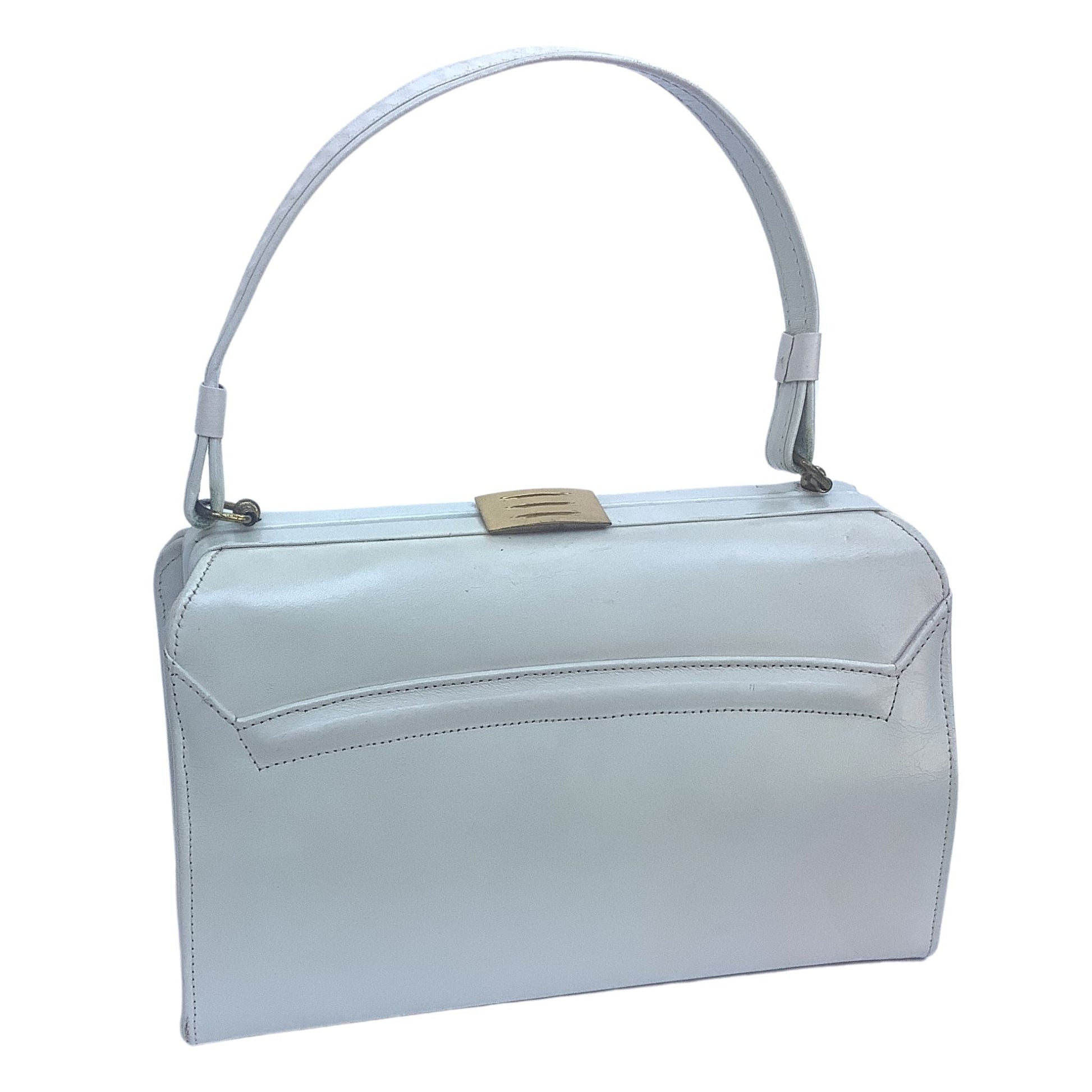 White Leather Purse