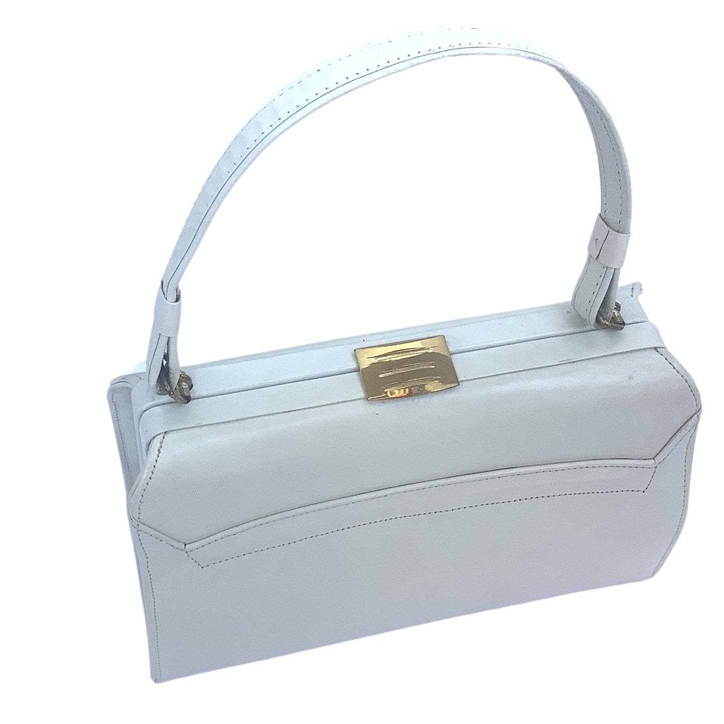 White Leather Purse