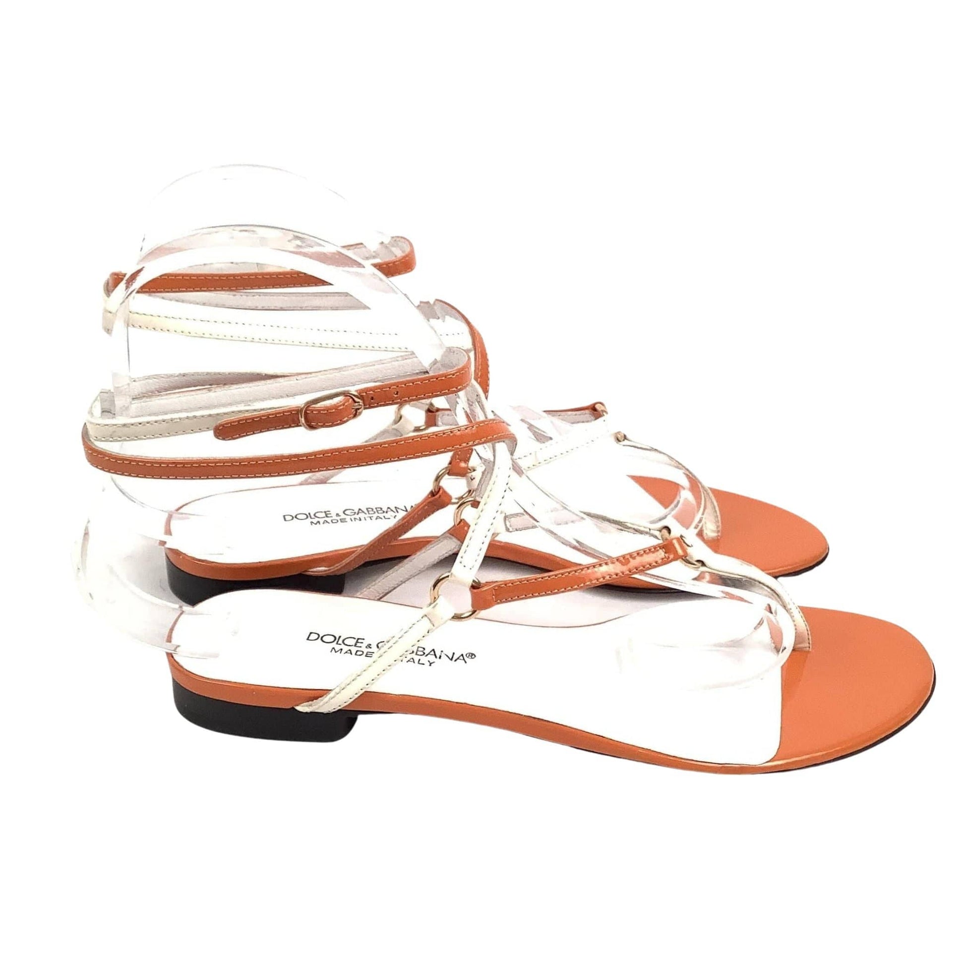 Y2K Dolce Gabbana Sandals 7 / Orange / Y2K - Now