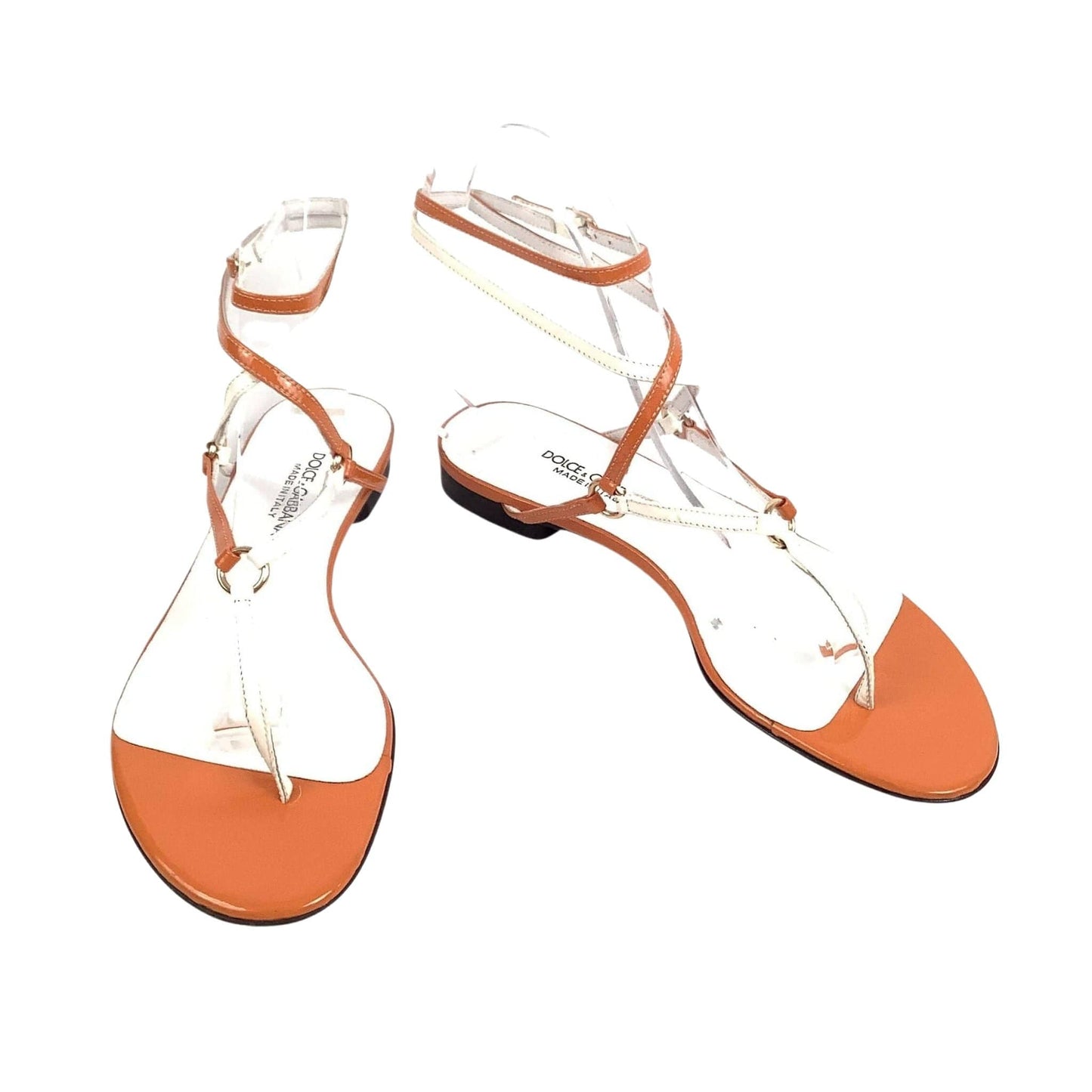 Y2K Dolce Gabbana Sandals 7 / Orange / Y2K - Now