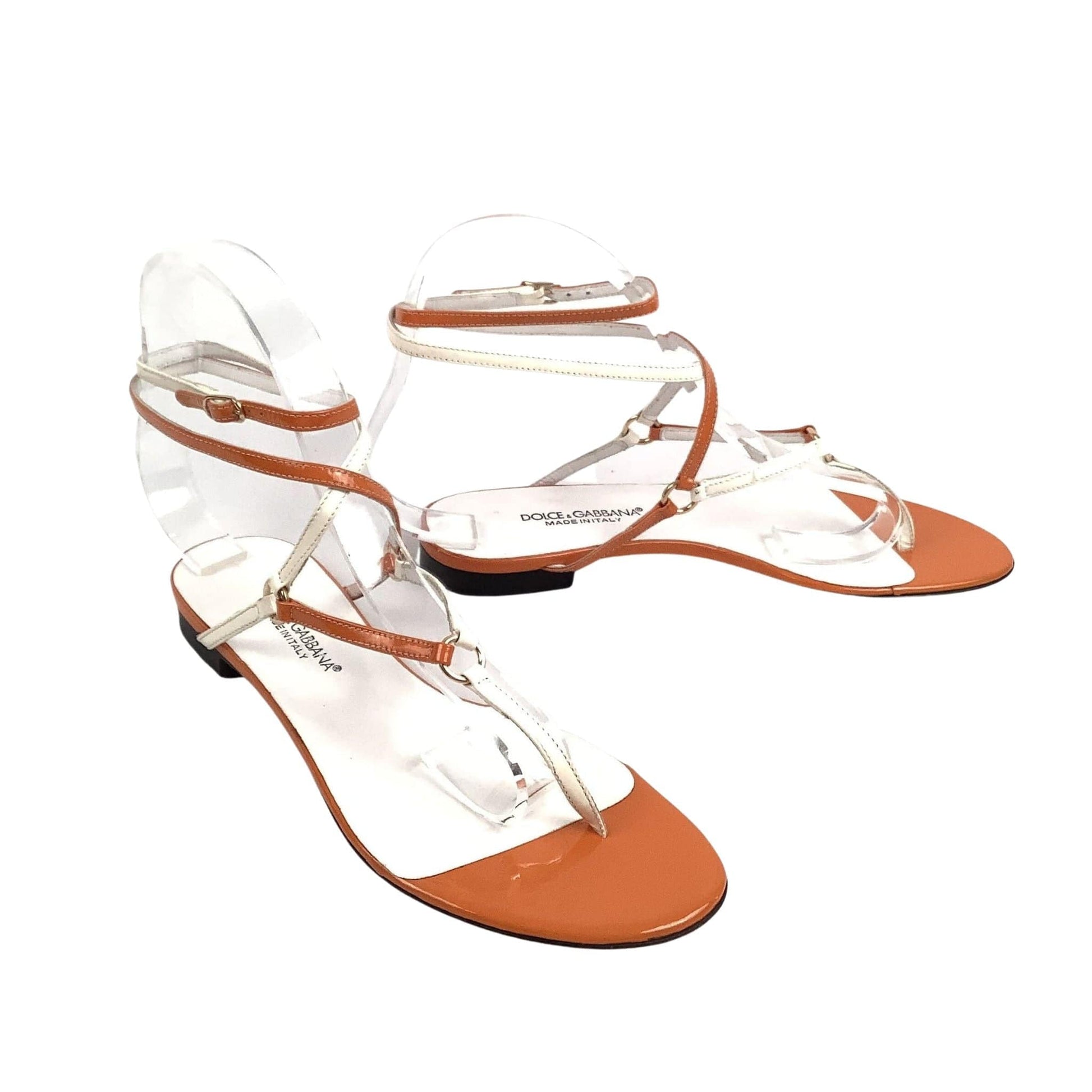 Y2K Dolce Gabbana Sandals 7 / Orange / Y2K - Now