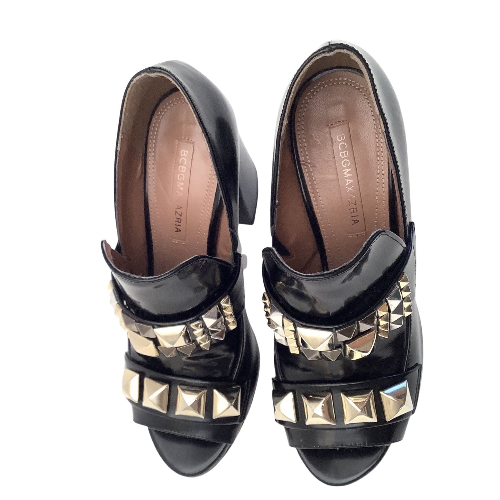 Y2K Goth Studded Loafers 7 / Black / Y2K - Now