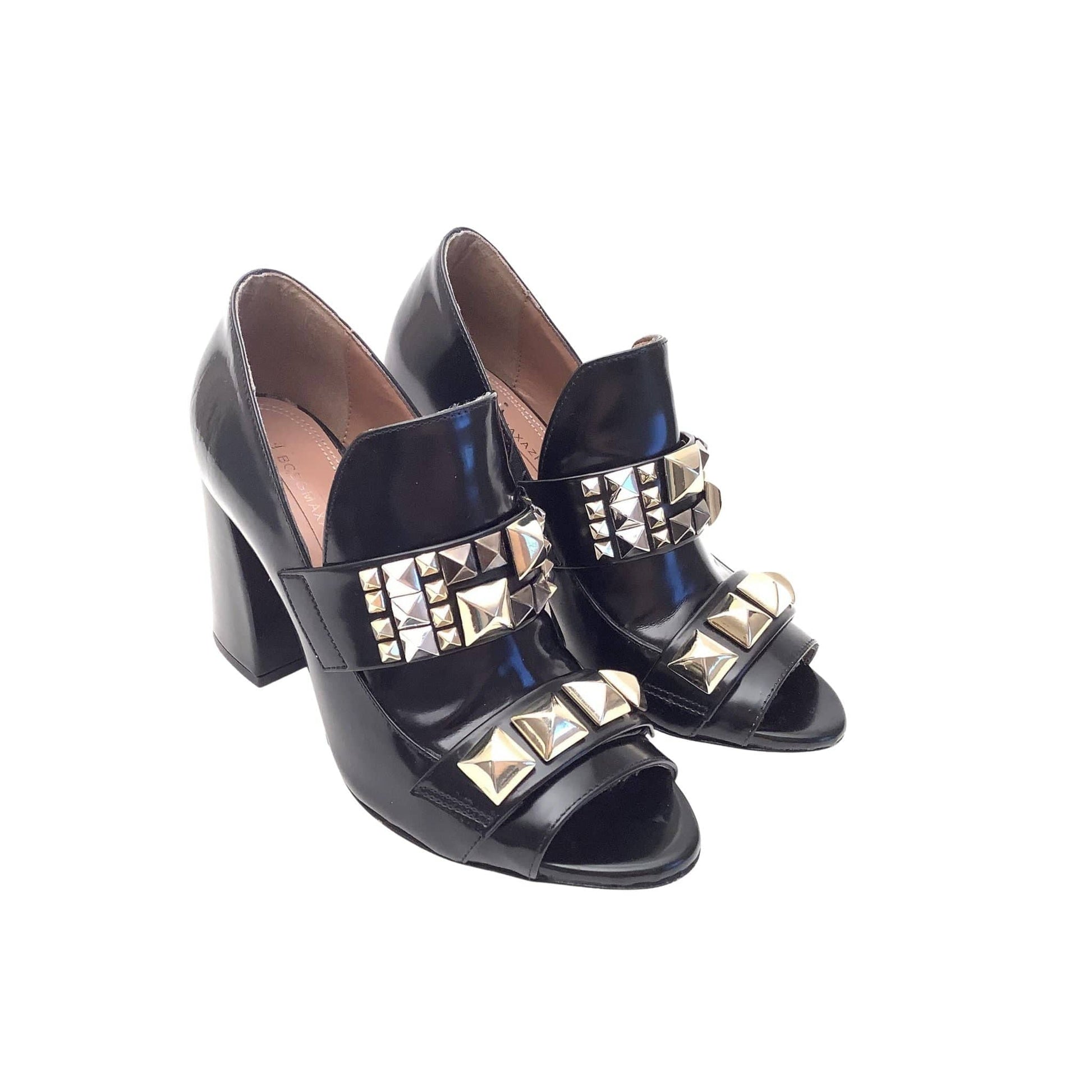 Y2K Goth Studded Loafers 7 / Black / Y2K - Now