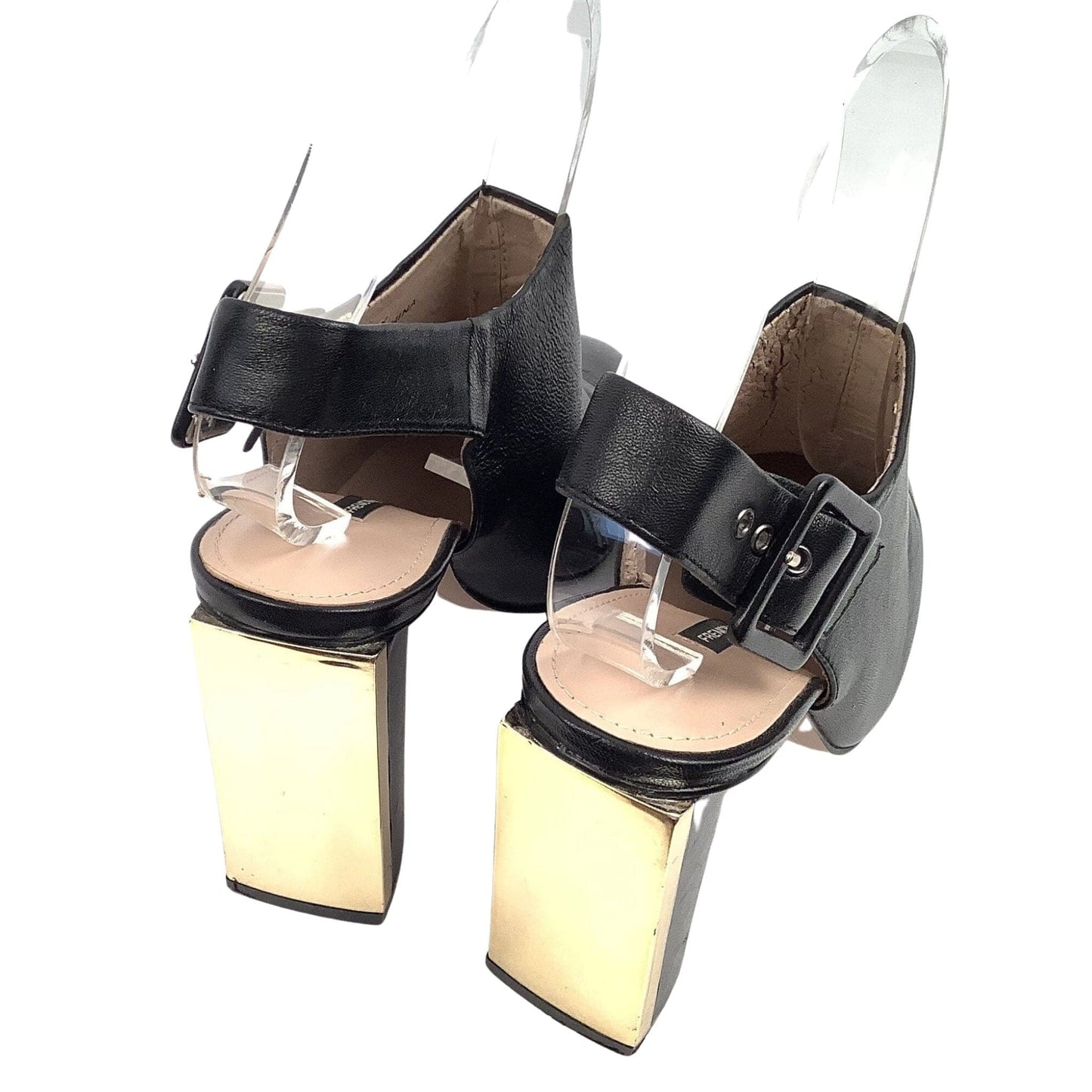 Y2K Mirror Heel Shoes 8 / Black / Y2K - Now