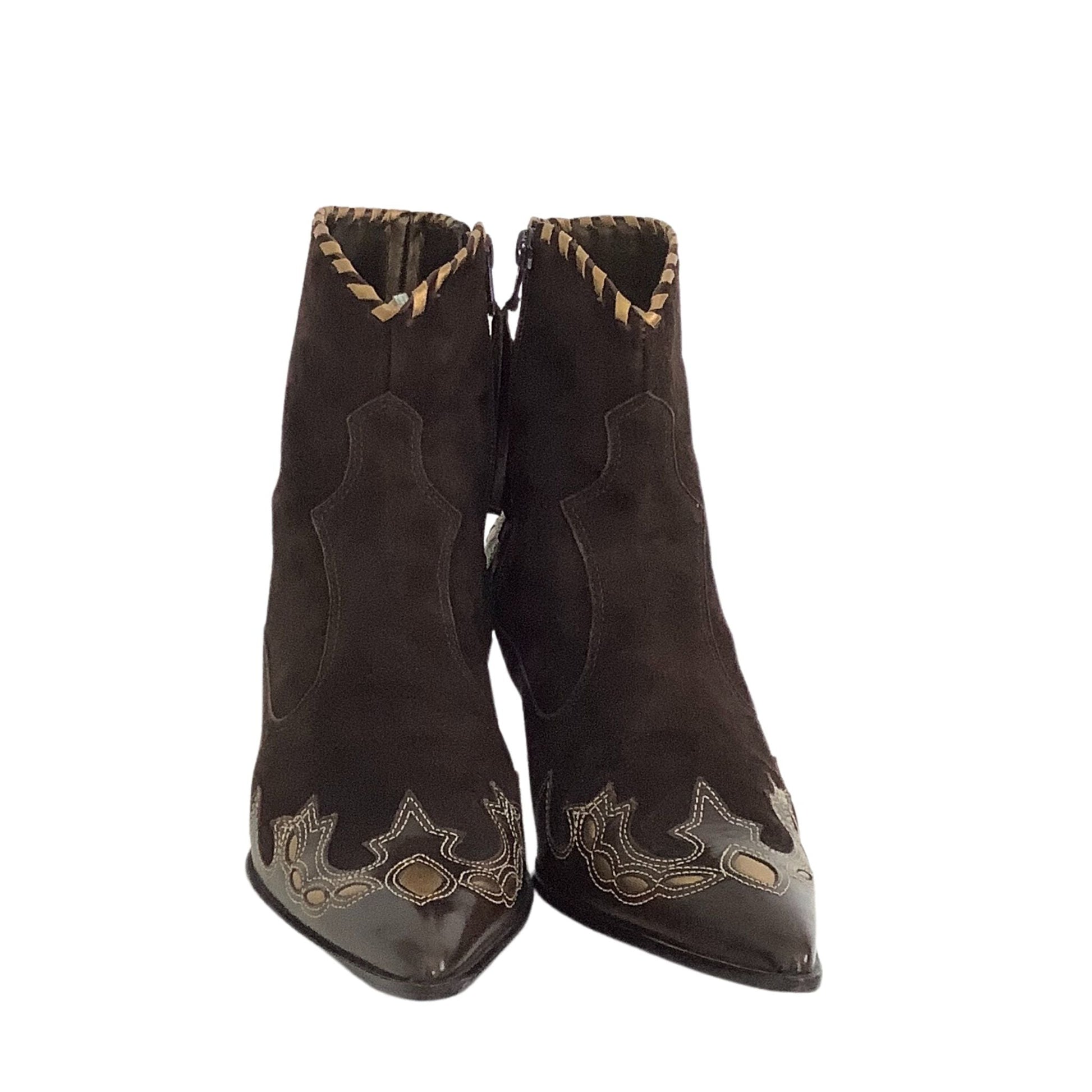 Y2K Western Booties 8 / Brown / Y2K - Now