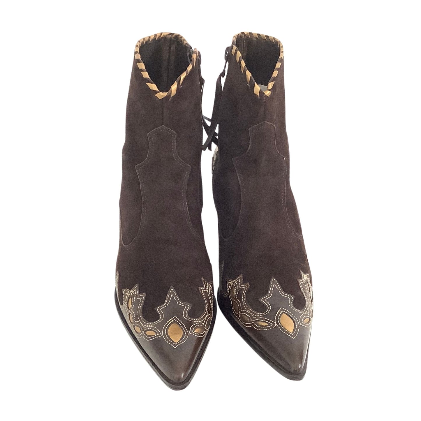 Y2K Western Booties 8 / Brown / Y2K - Now